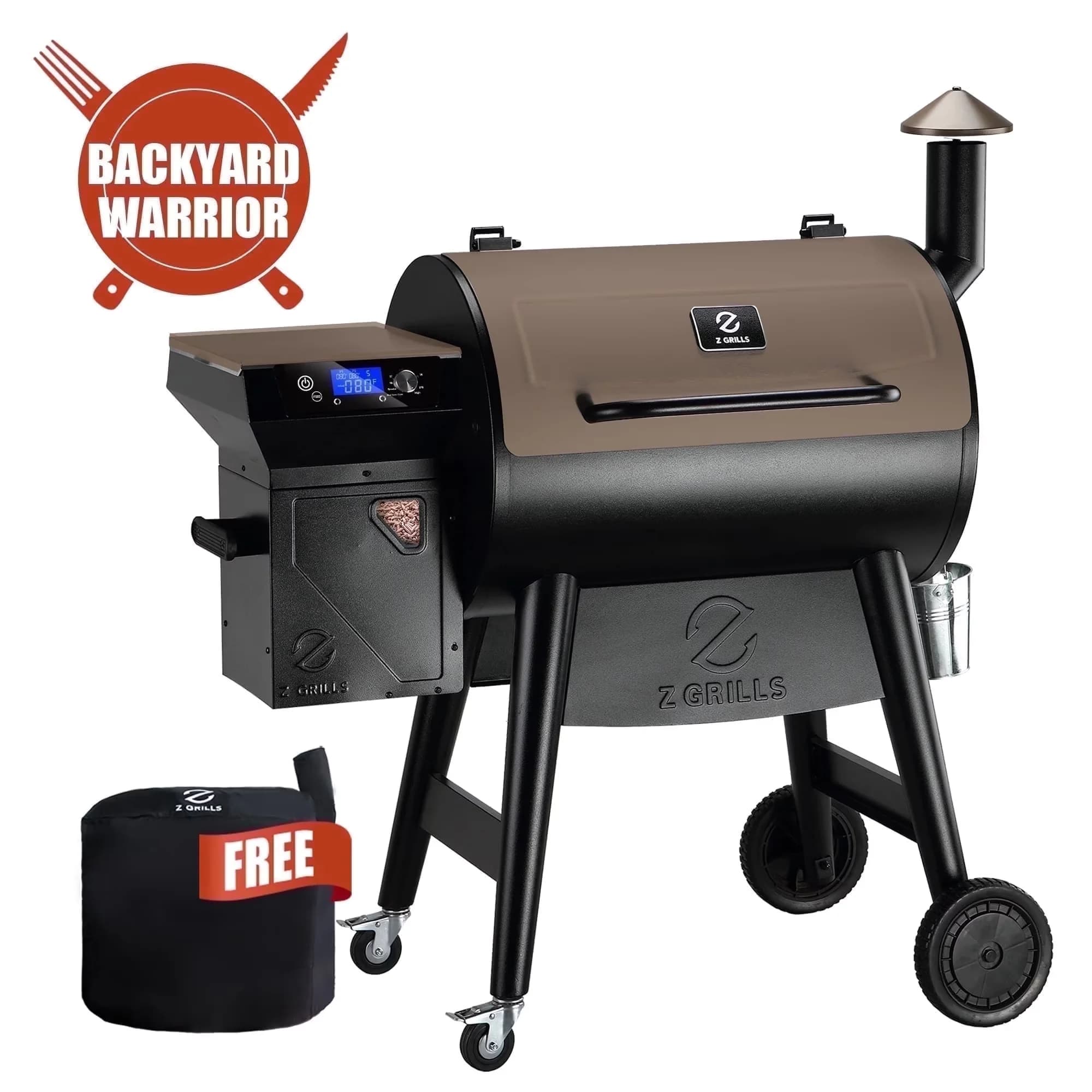 Smoker Reliable with Window, Digital Temperature Control, Grease Pan - Bronze Steel Model F2FD38