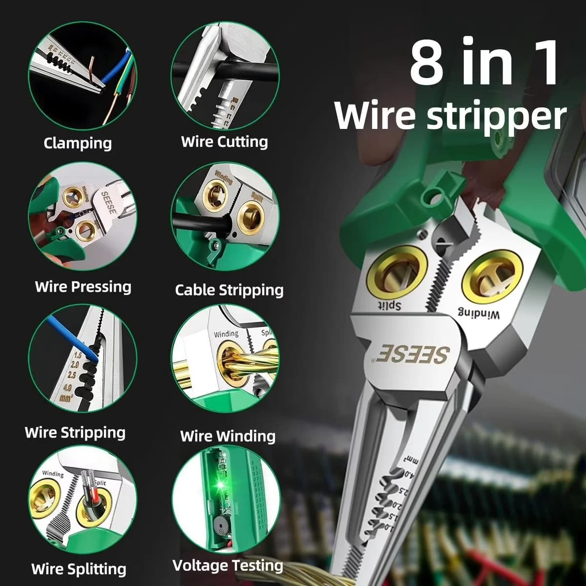 Innovative Woodworking with LED, 12V, Includes a wire twisting function. - Model E1D806