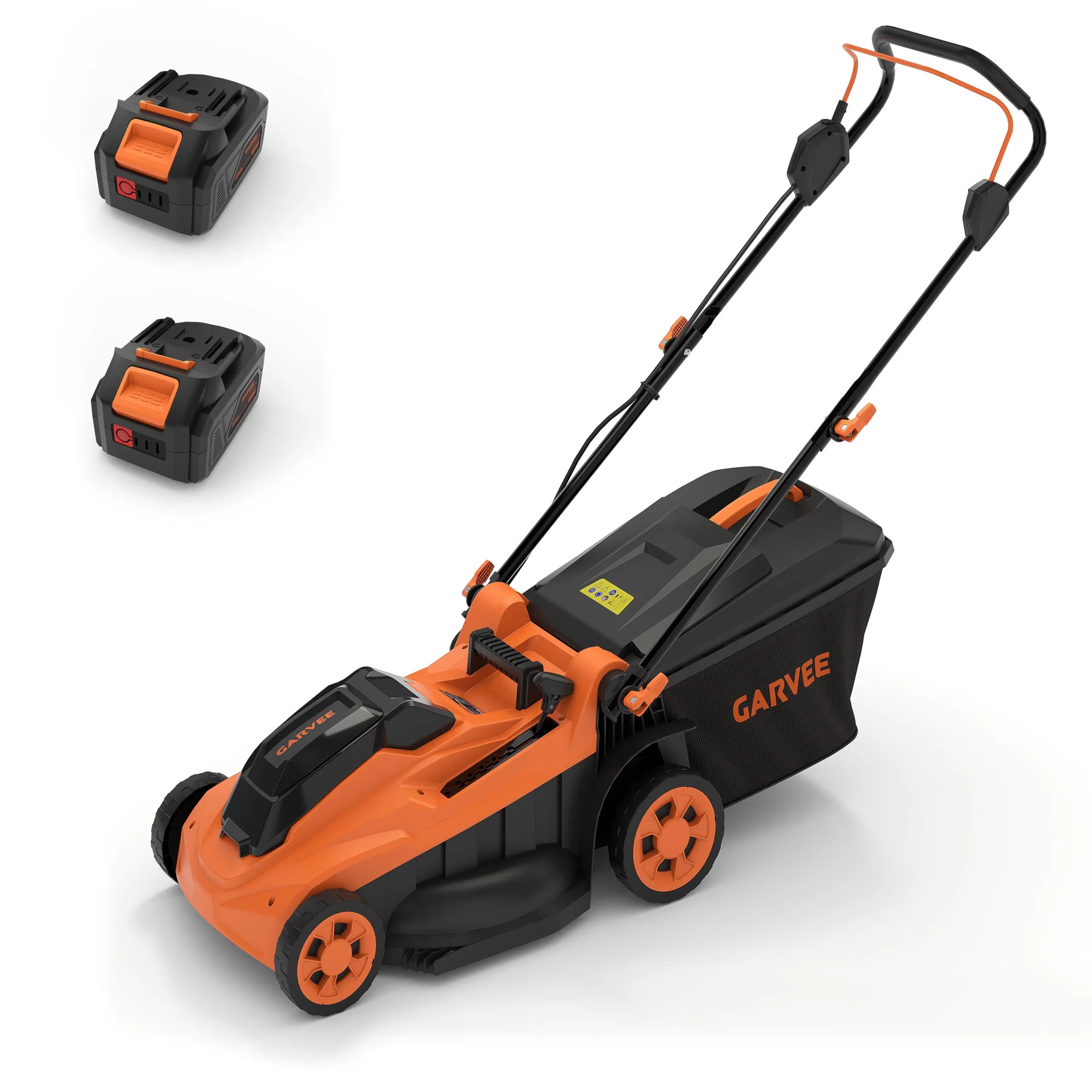 Stylish Push Mower with Battery, 40V, 17-Inch Cutting Deck for Small - Contemporary Style Model 32739C