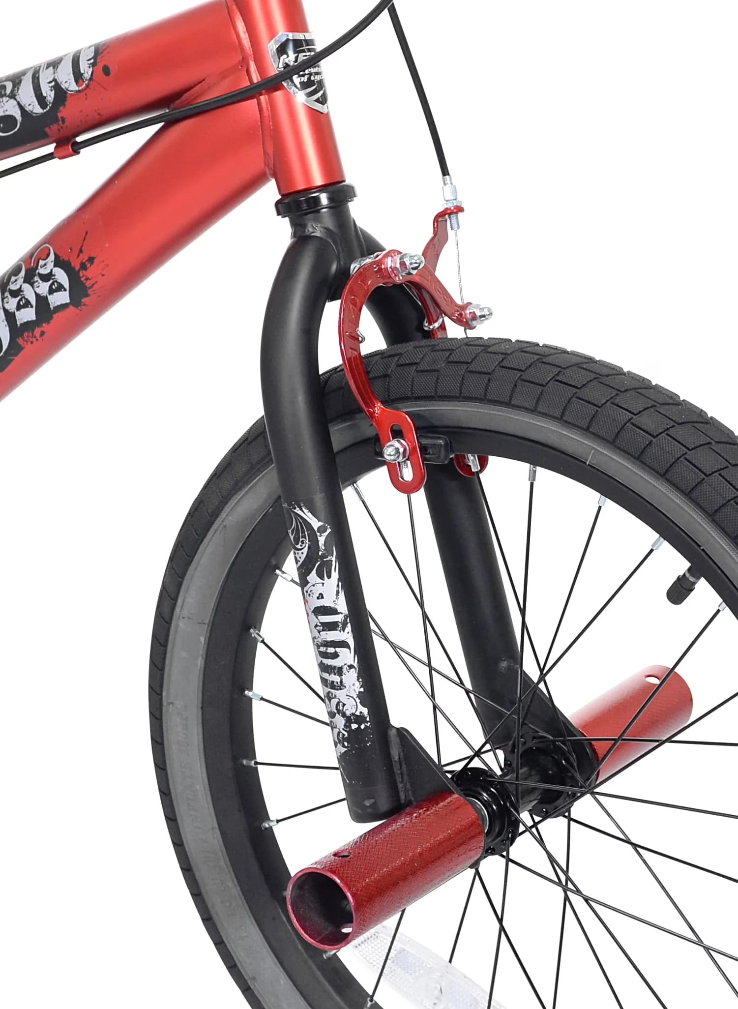 Kids Bike Professional with Adjustable Seat Height, Age 5-7 Years, Front pegs - Red Model 85E00A