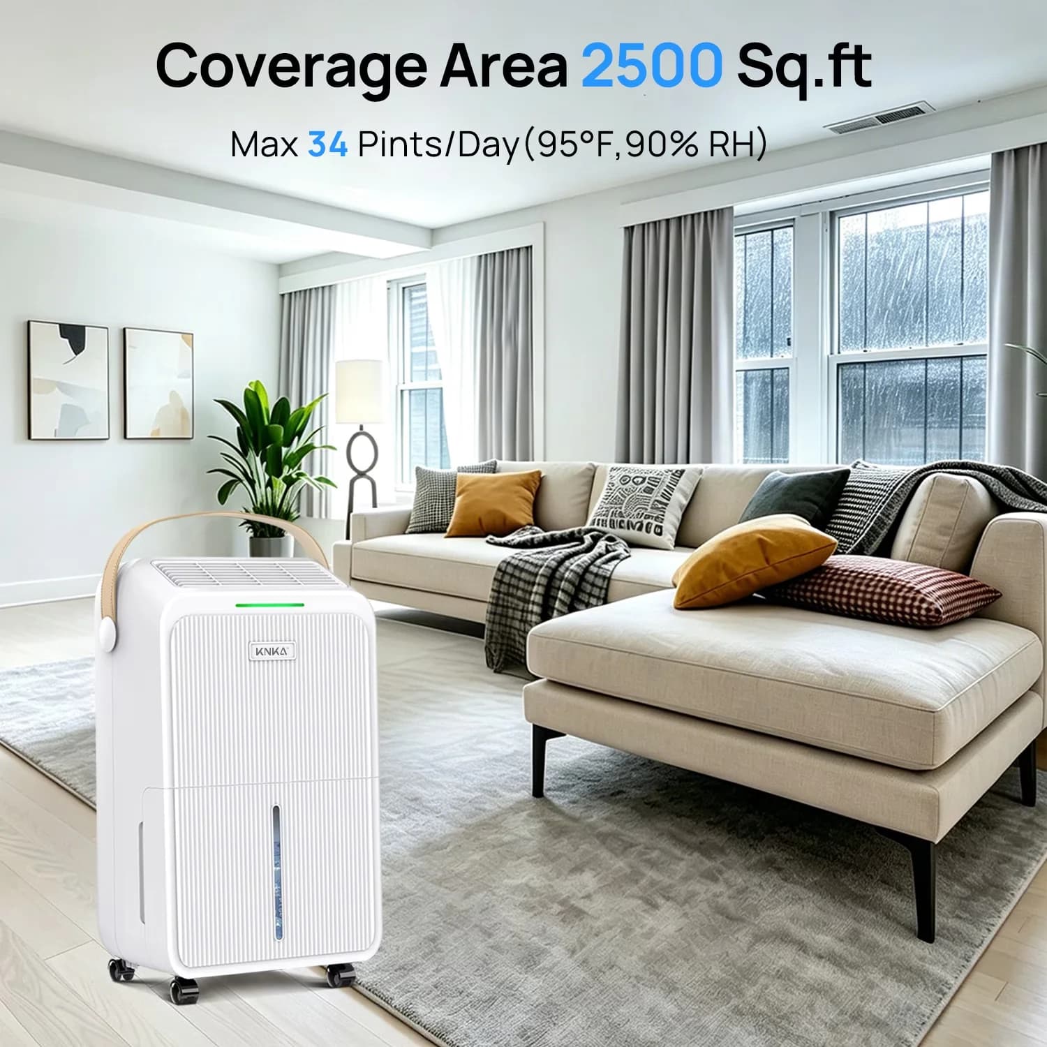 Quality Dehumidifier with Energy Efficient - White for Home 24H - Built to Last Model 3713A4