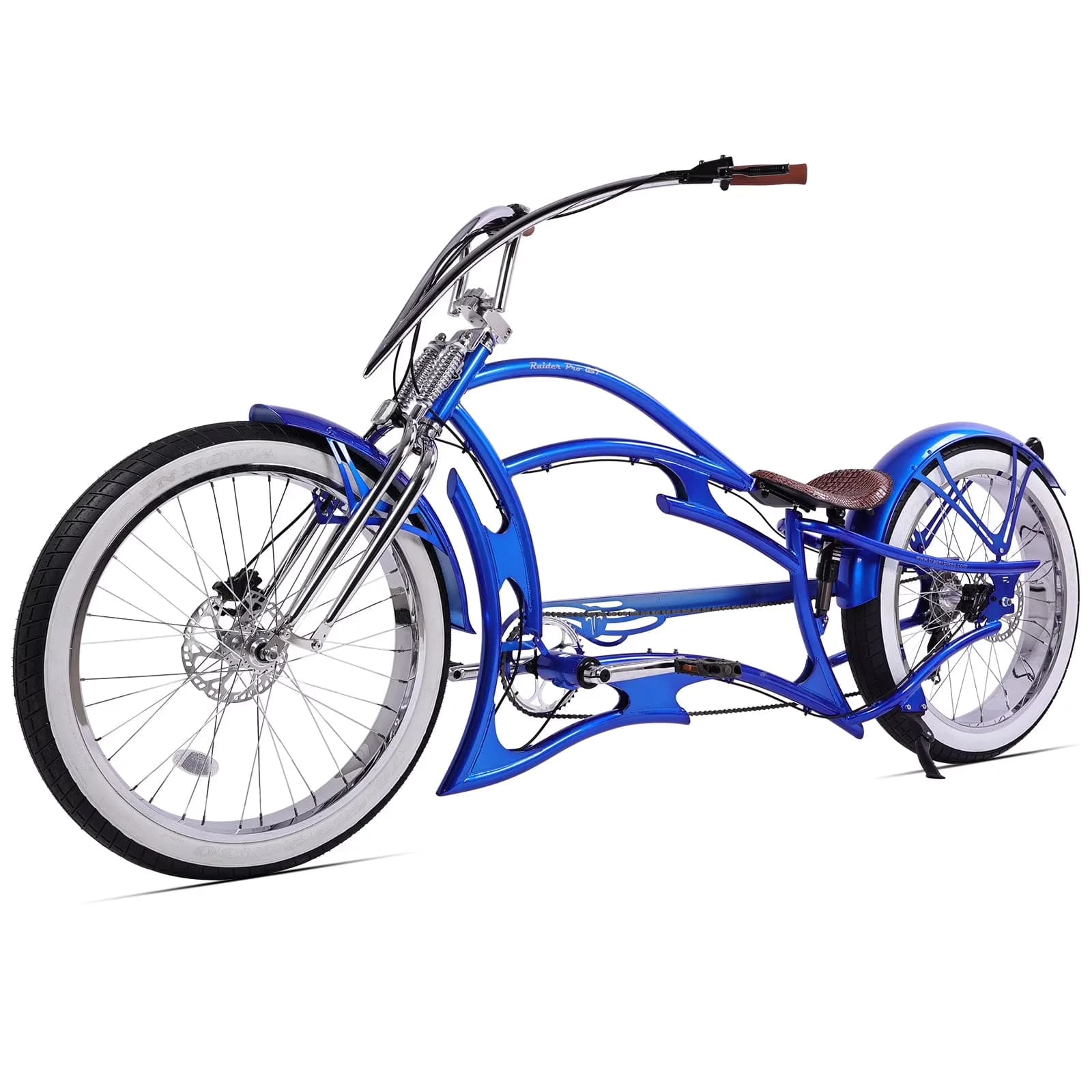 Classic Cruiser Bike with Adjustable Seat Height, 7-speed, Disc Brake - Blue Model 0A308C