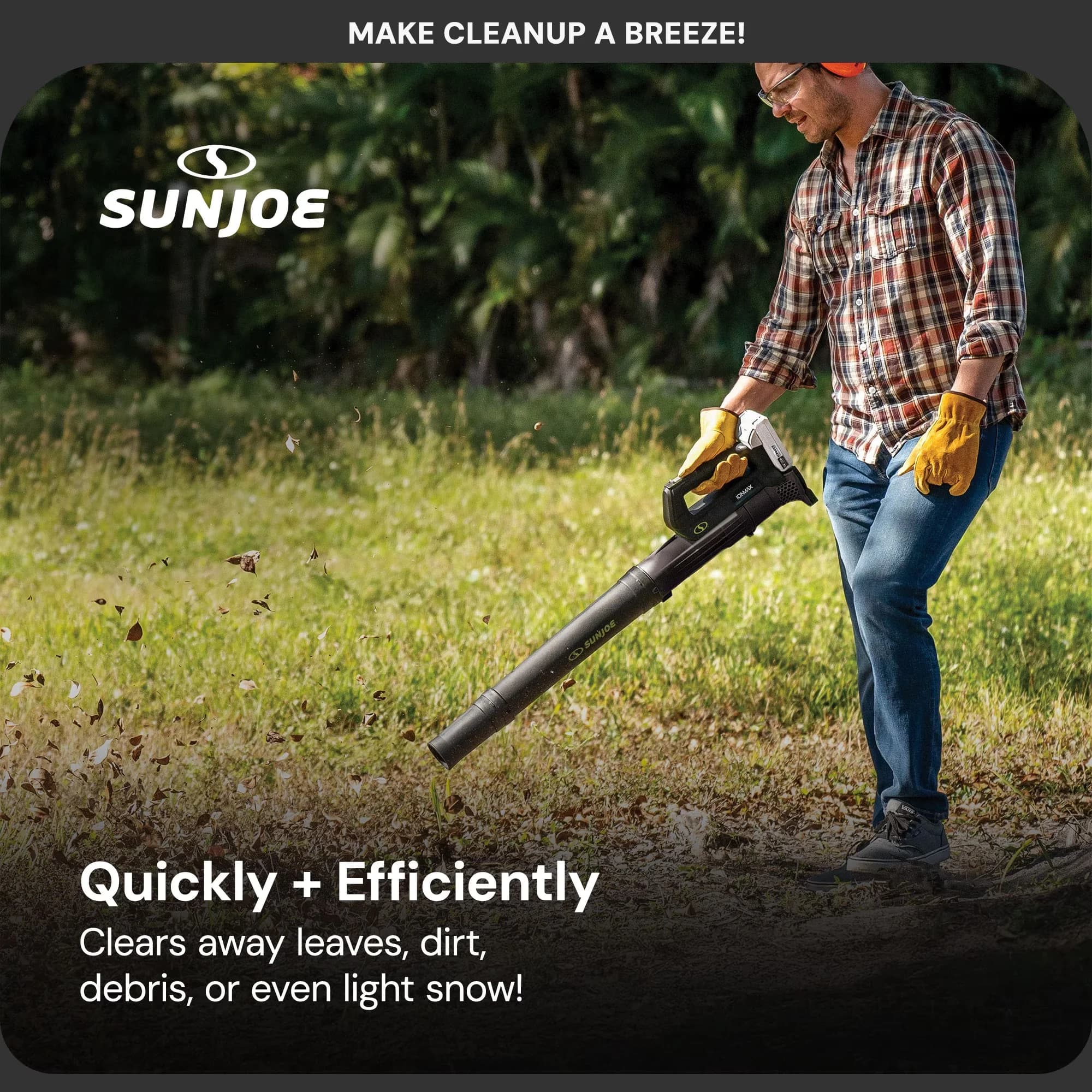 Leaf Blower Versatile with Battery, 24V, Black for Multiple Applications - Model 3B00AA