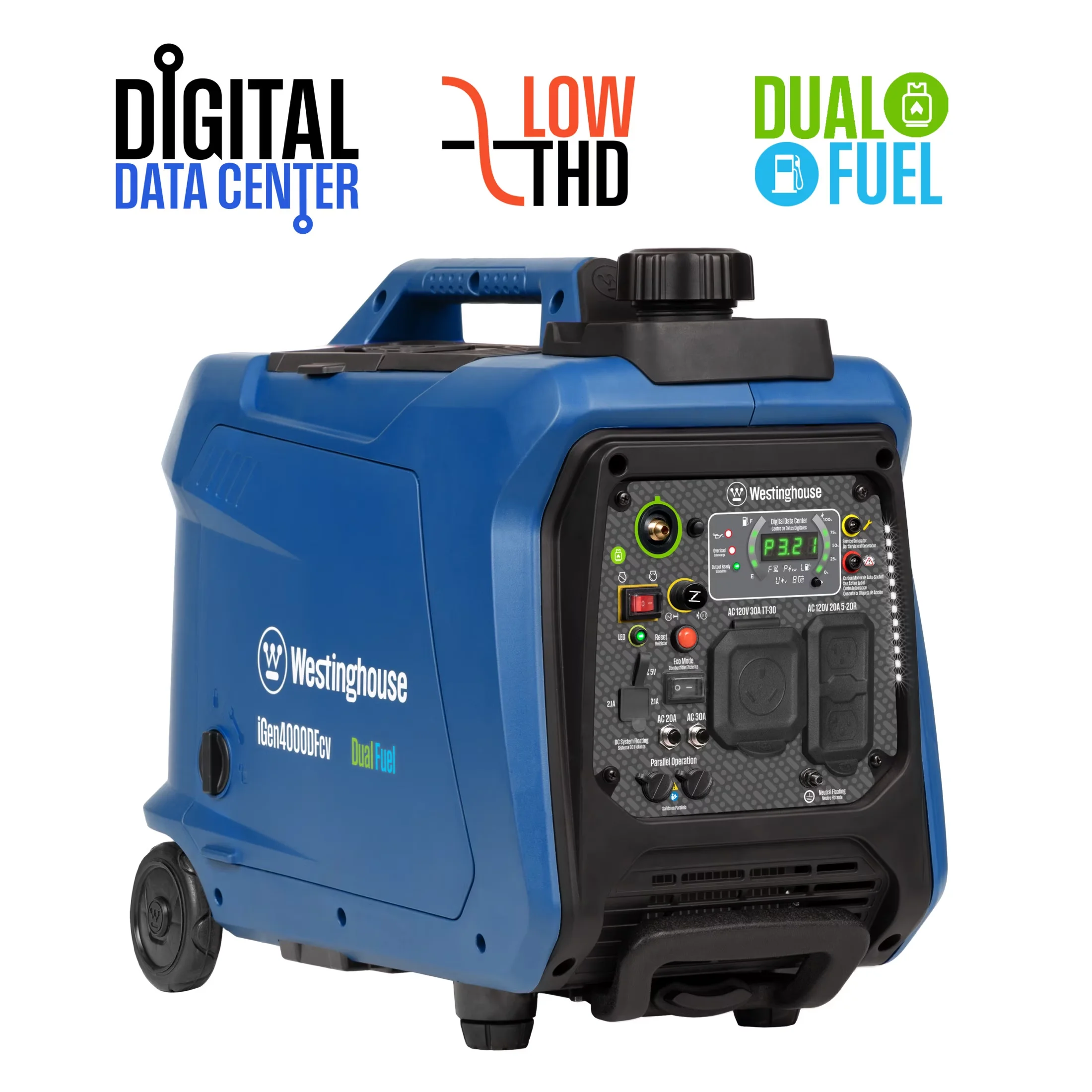 Generator Durable with Recoil Start & CO Sensor - Peak - Reliable Performance Model 37F8AB