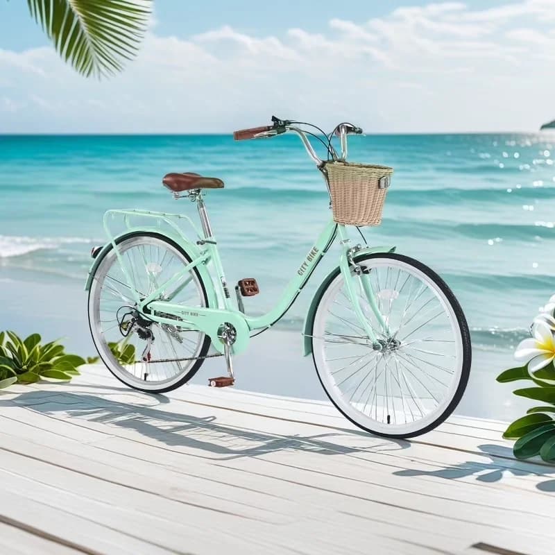 Innovative Road Bike with Adjustable Seat Height, Adjustable Height - Green Model 1EF93F