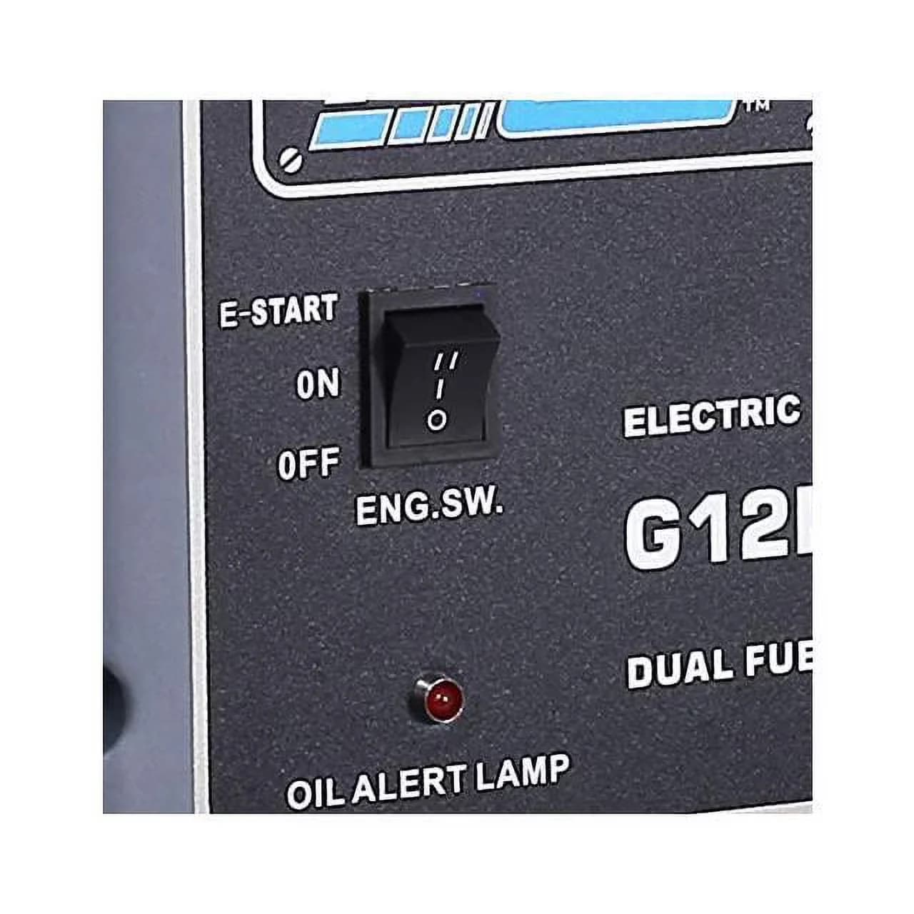 Durable Generator with Space Gray, Electric Start, Dual Fuel Portable - G12KBN-SG Model 471081
