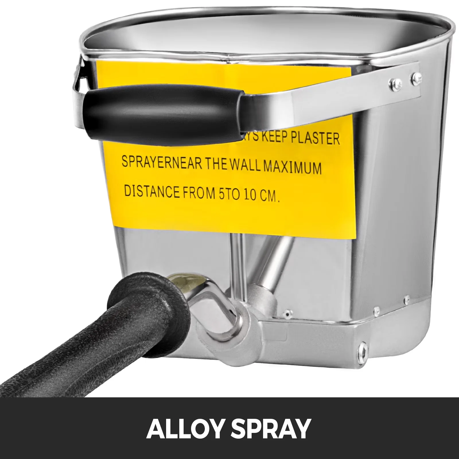 Reliable Air Tools Compressor with Durable, Stainless Steel Manual Wall Sprayer - Silver Model B965A2