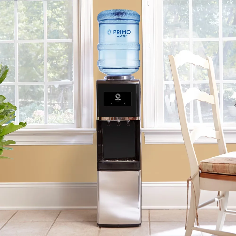 Efficient Water Filtration with Child Safely Lock, ® Top Loading Pro 3 Temp Dispenser - Silver Plastic Model EC5BCE