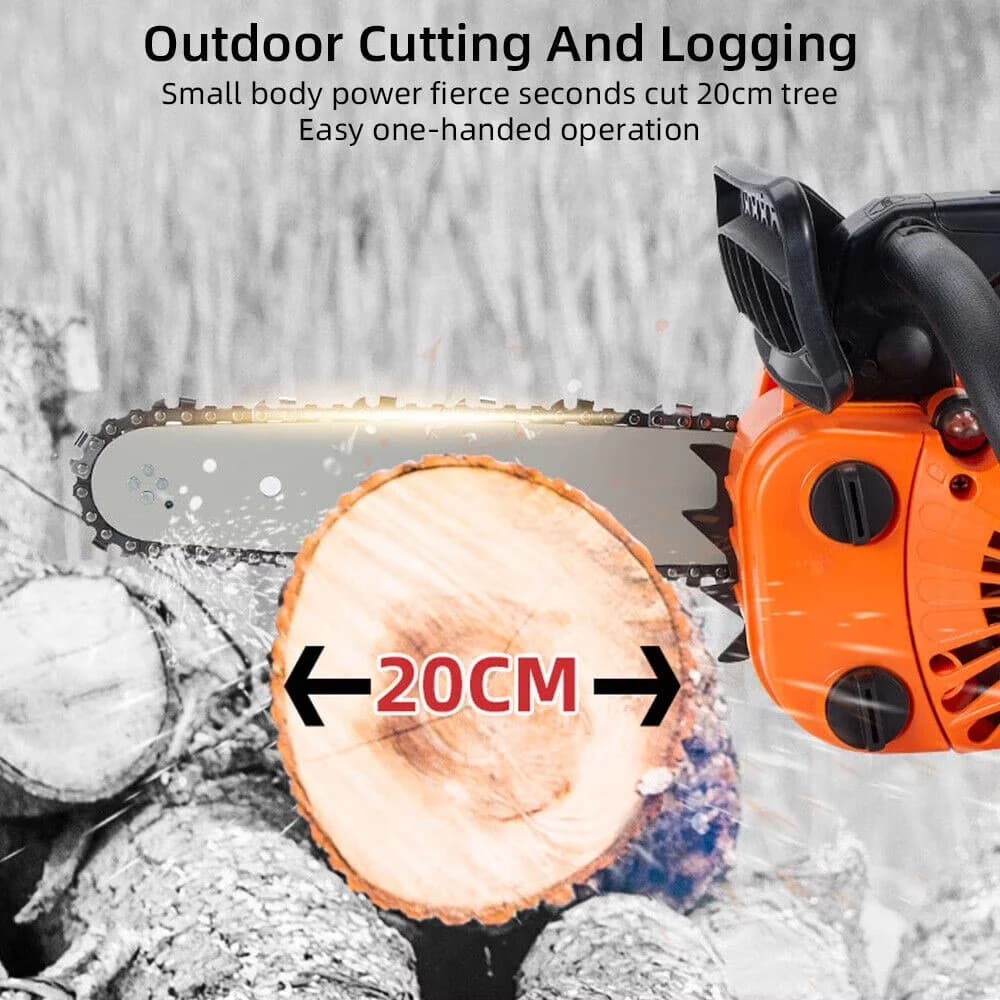 Chainsaw Professional with Tool-Less Chain Tensioning, Automatic Chain Oiler - Orange Model 34D658