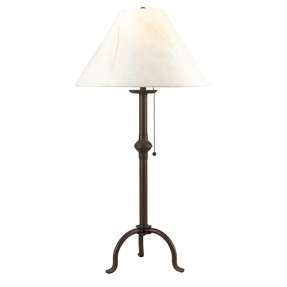 Innovative Table Lamp with Incandescent, Dimmable, Family: Craftsman - Iron Black Model 0DCF76