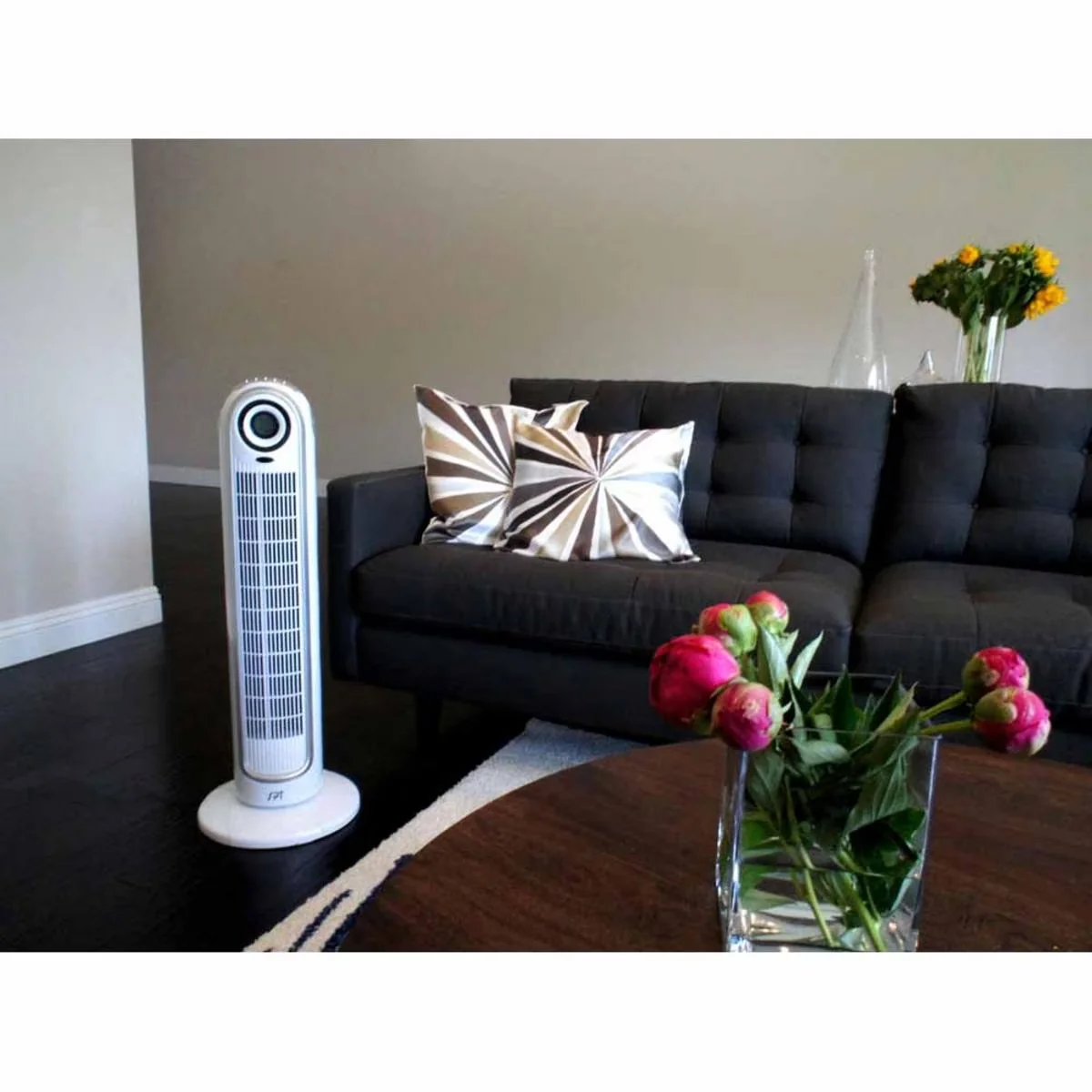Modern Fans In Cooling with Timer, Led Display, Oscillating - Multicolor Model 3F18EB