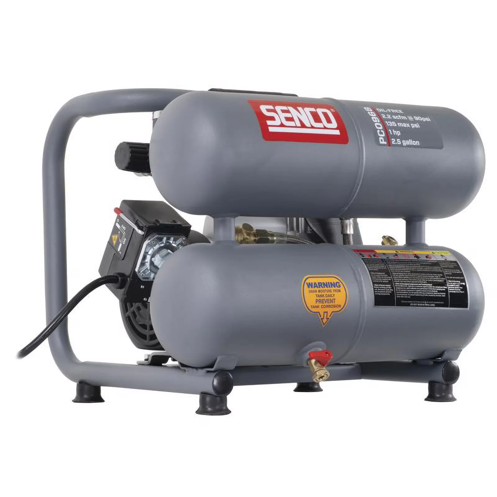 Air Tools Compressor Modern with Easy To Operate, 1.5HP - Aluminum Gray Model 094A2B