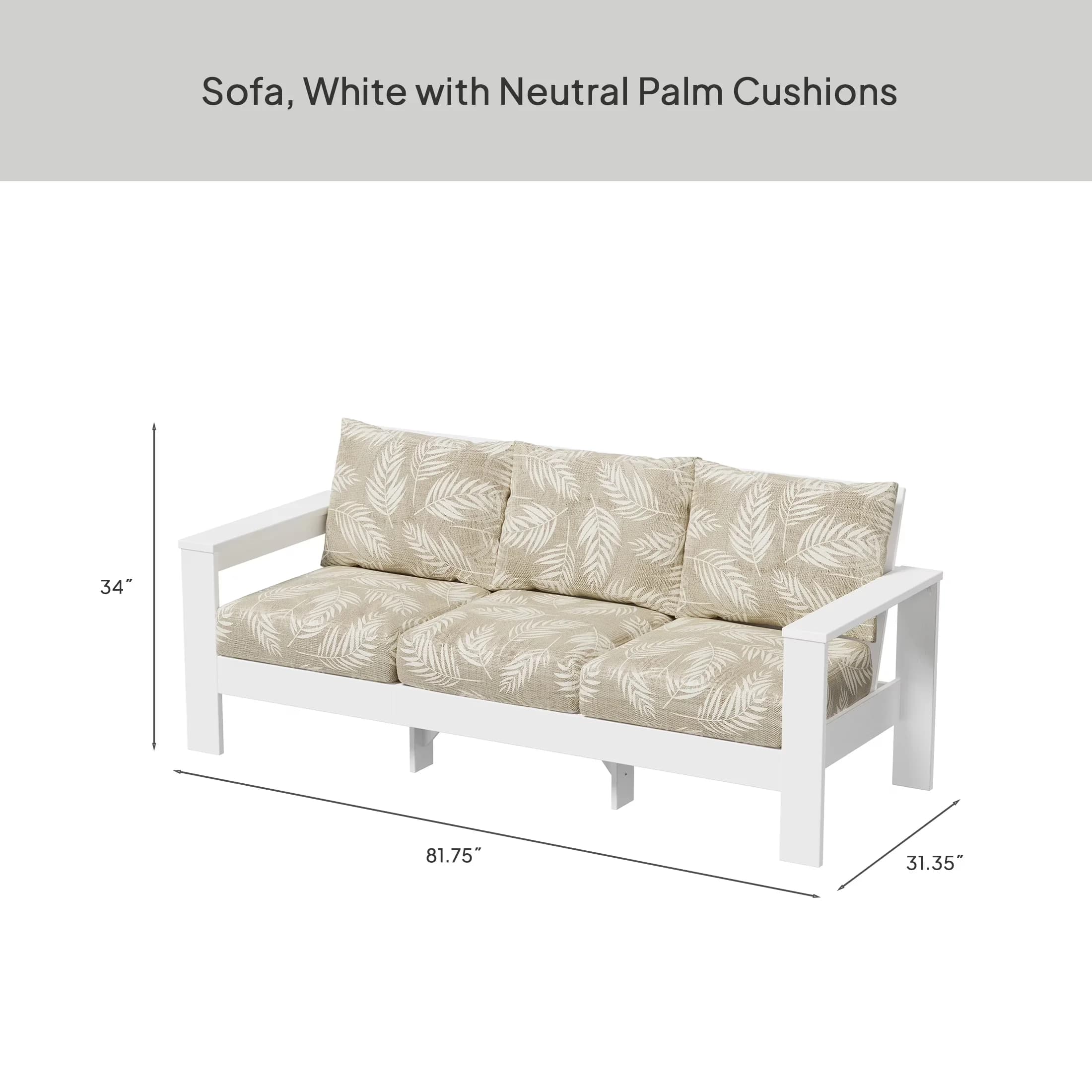 Outdoor Sofas Sectional Quality with Water-Resistant, Weather-Resistant - Green High Density Polyethylene, Hdpe Model D2897D
