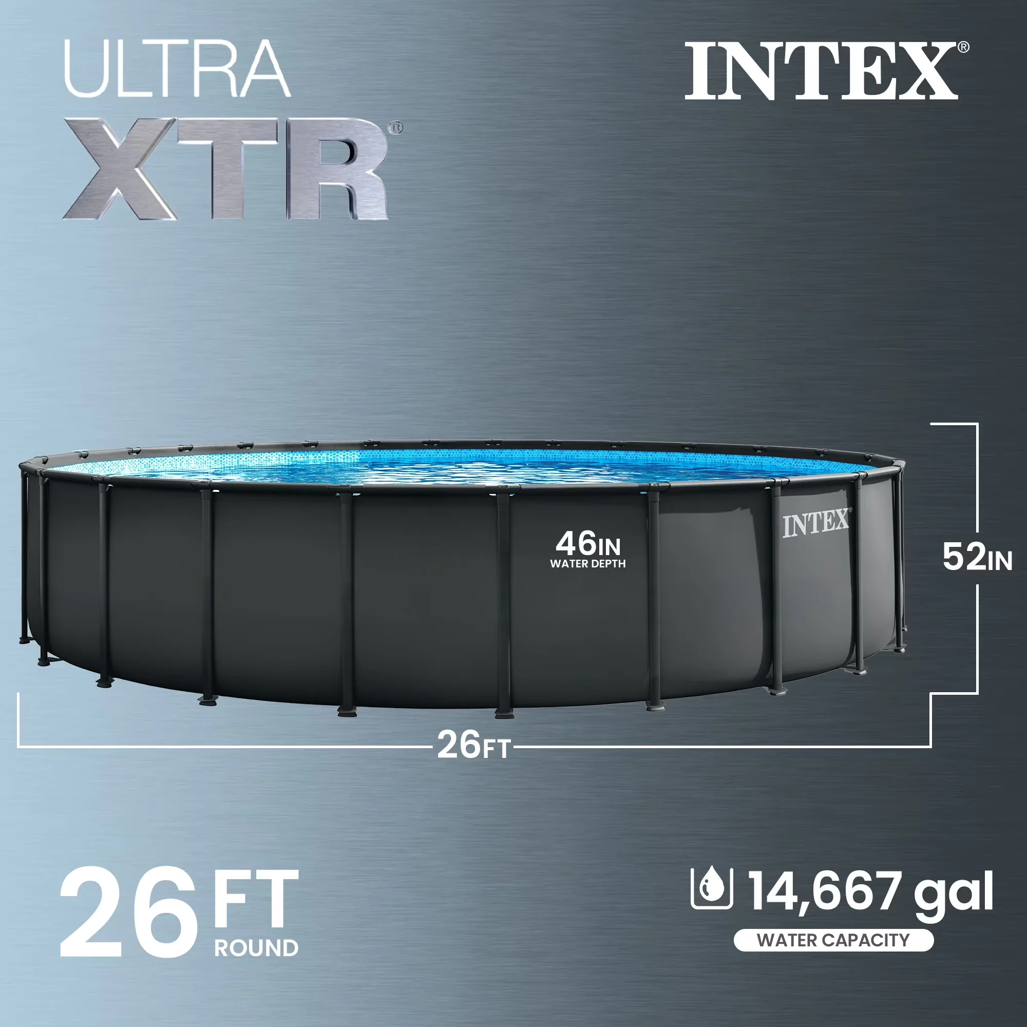 Quality Above Ground Pool with Pump - Ultra - Modern Design Model E85A58