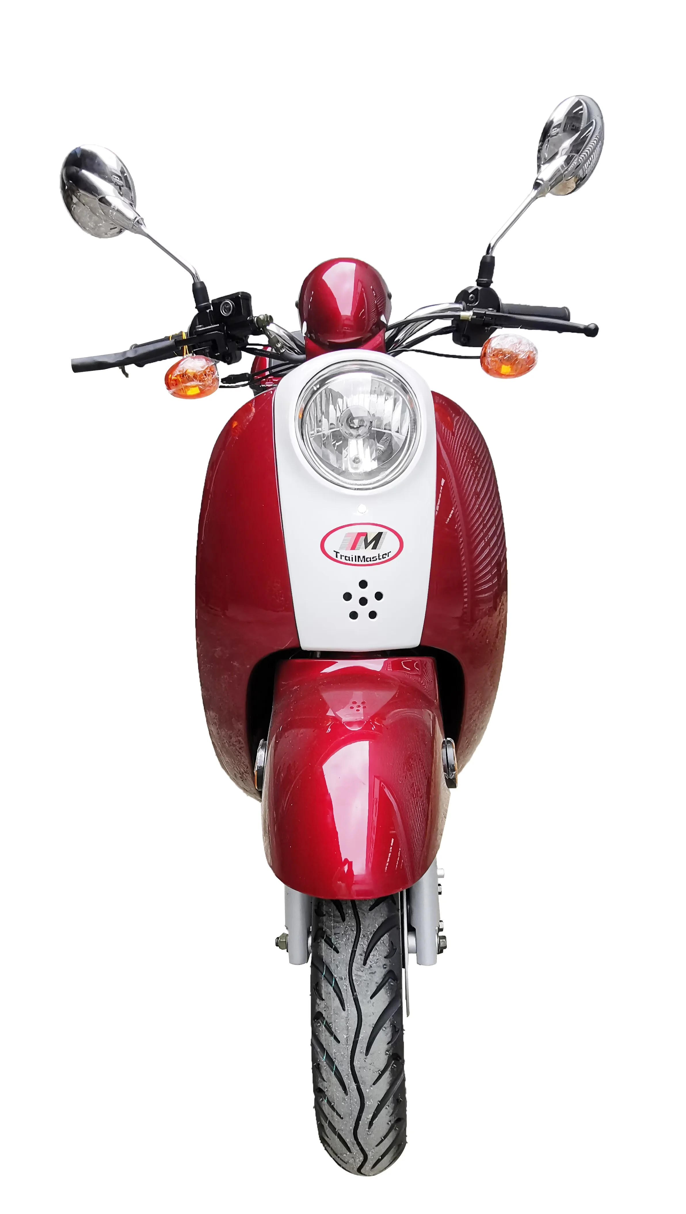 Stylish Scooter with Headlights, 49cc 4-Stroke Engine, Red) - Red 50N - Essential Collection Model DBE7EB
