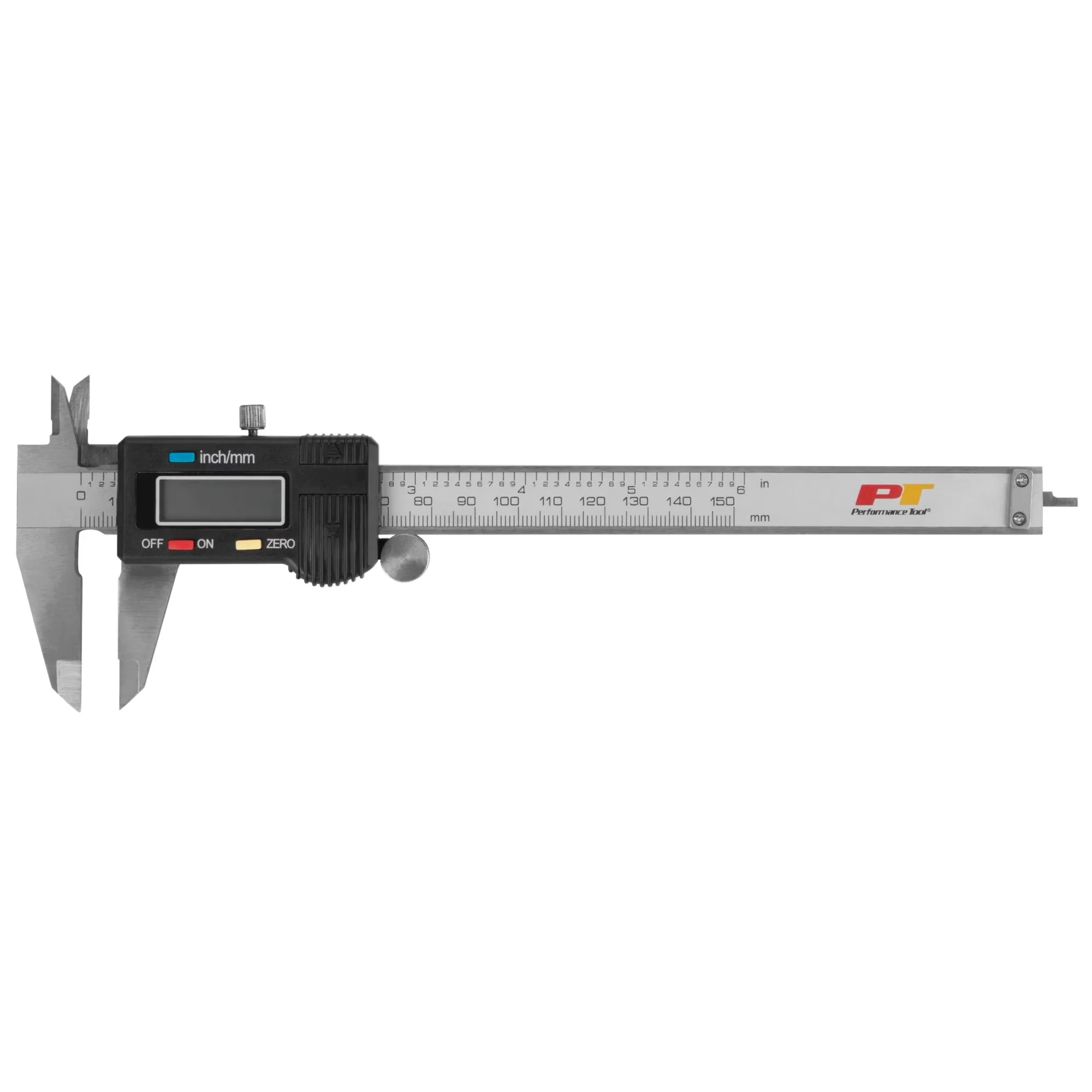 Modern Measuring Layout with Battery, Easy Installation, 0-6-Inches - Stainless Steel Silver Model D2B1AB