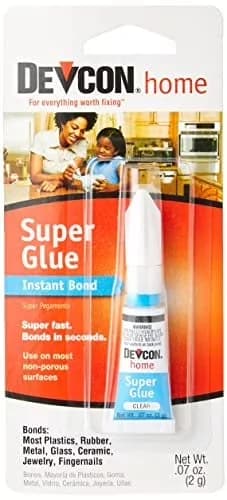 Reliable Adhesives Glues In Paint Supplies Tool with High tensile strength 2,500 psi, 29045 High Strength Super Glue - White 0.07 oz Model E56A70