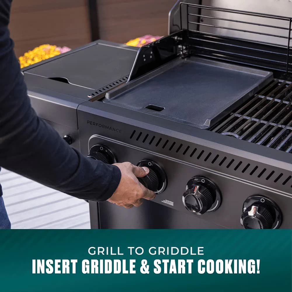 Compact Flat Top Grill with Rust Resistant, Grease Pan - Cast Iron 12 inch Model 894315