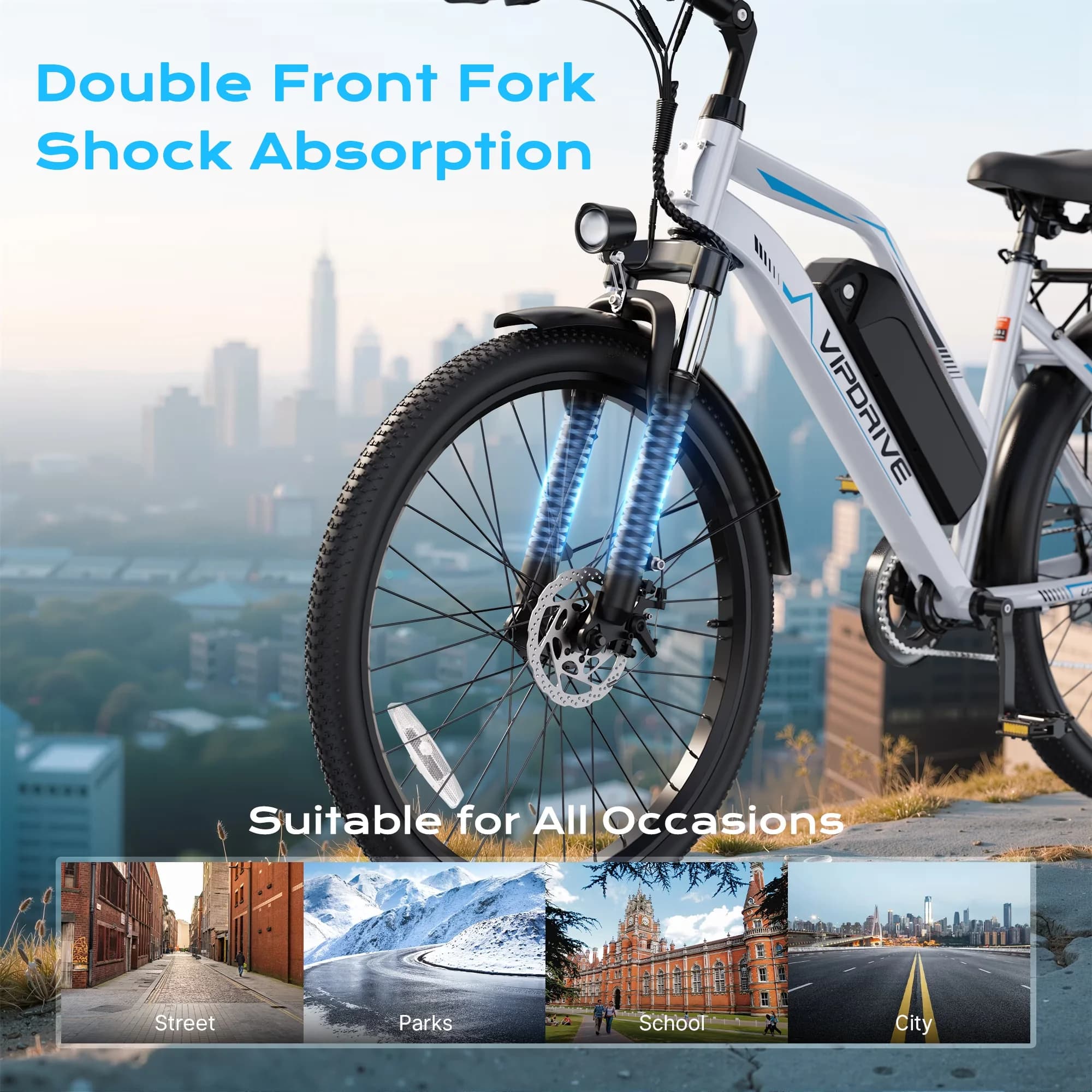 Sleek Electric Bike with Battery, 750W, 48V - Heavy Duty Model EC660D
