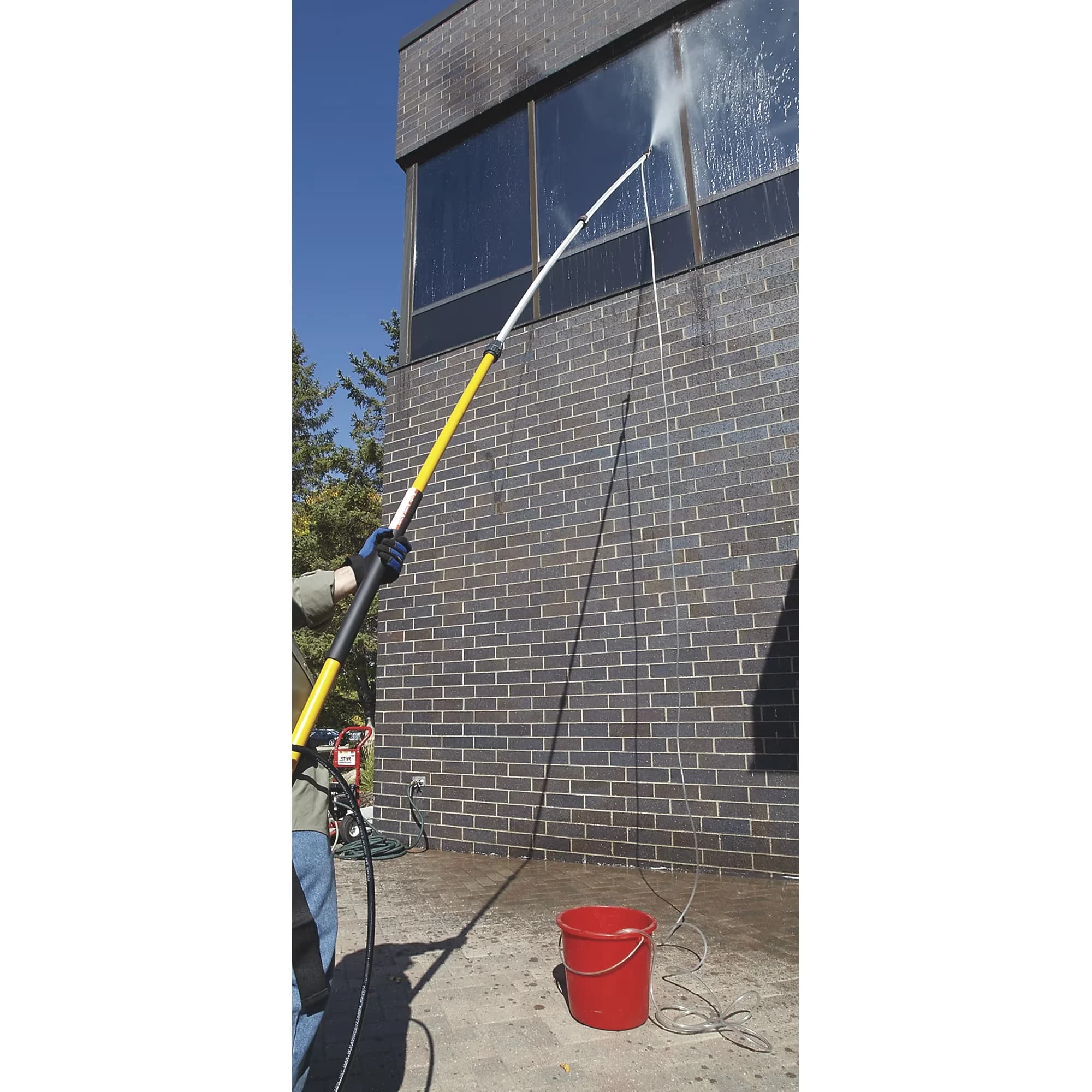 Pressure Washer Stylish with Telescoping, 5000 PSI, High-Pressure Soap Shooter - Stainless Steel Model 44DB8F