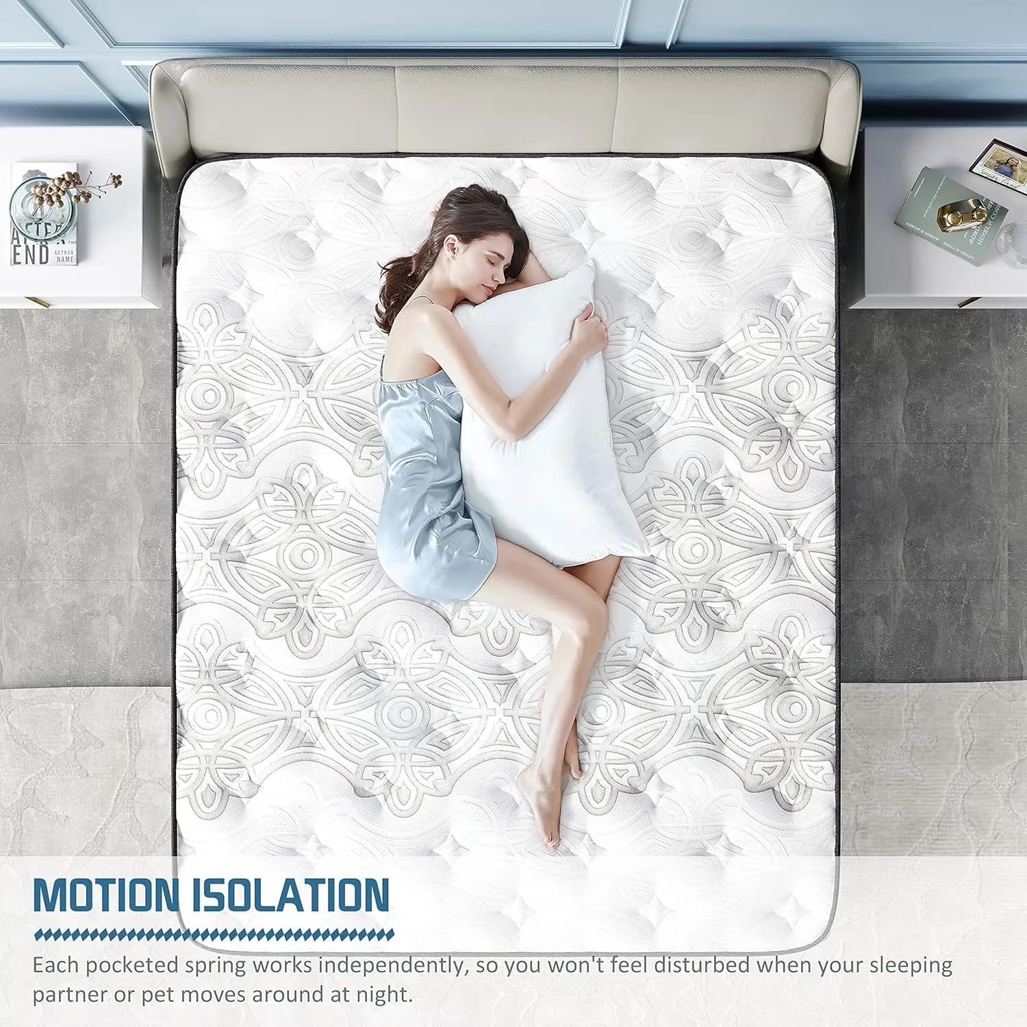 Sleek Mattresses Accessory with Mattress-In-A-Box - Pocket Springs;Memory Foam Multicolor Model AC2D16