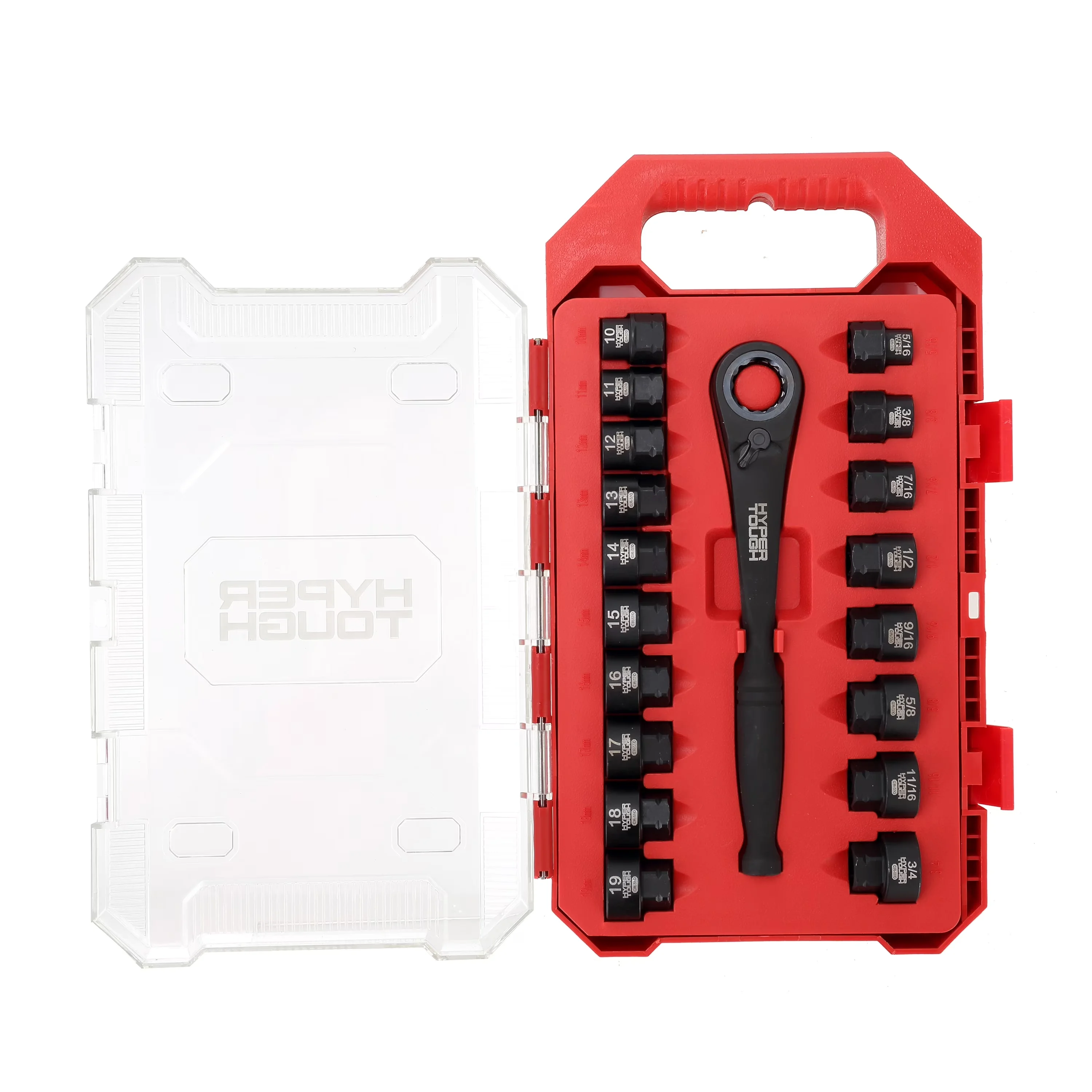 Hand Tool Set Stylish with SAE & Metric - Black Crmo 19 - Universal Fit Model 1E93DD