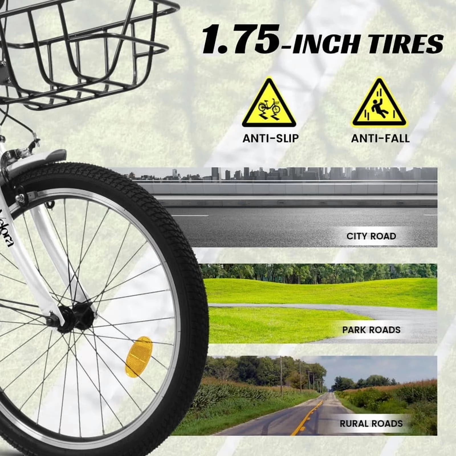 Professional Kids Bike with Compact, 20 Inch - White 5-8 - Industrial Grade Model F9D263