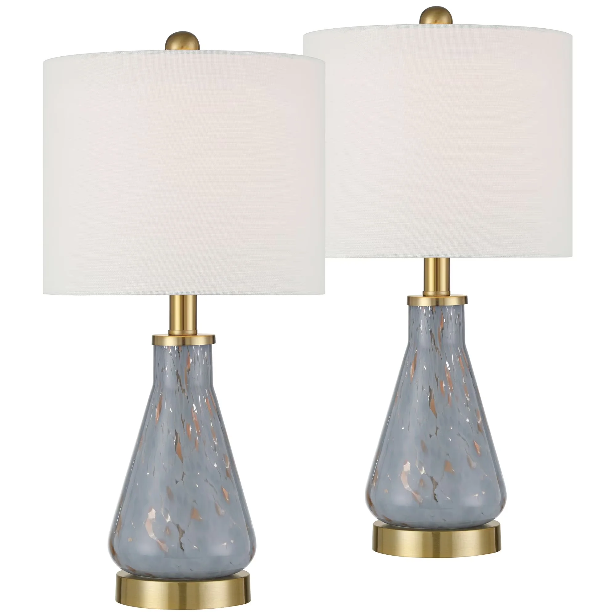 Lamp Set Quality with Incandescent, Modern - Glass Blue Alexia - Long-Lasting Performance Model 0D8168