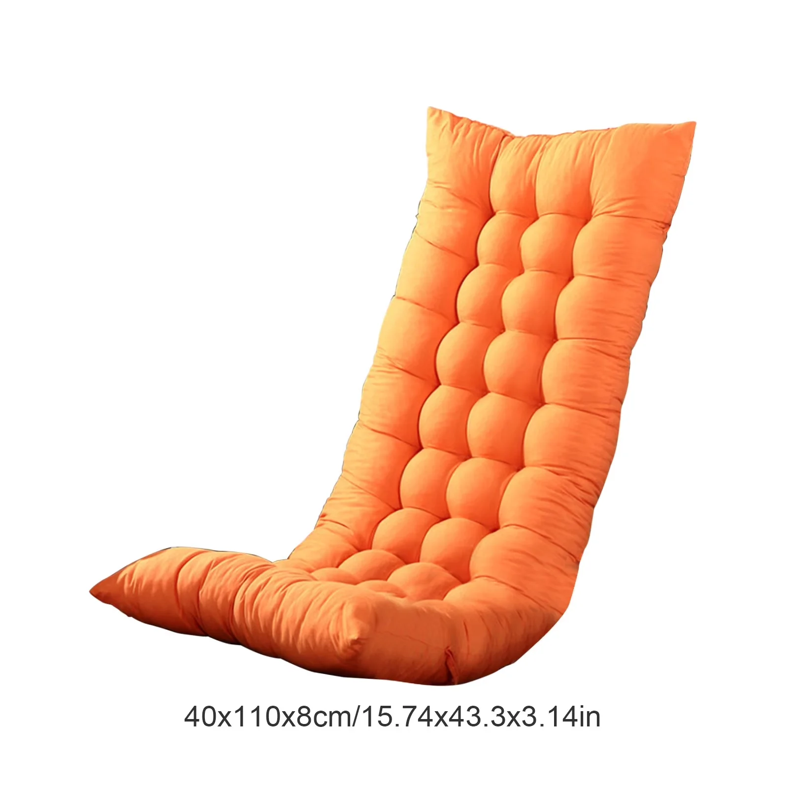 Beach Chair Professional with Fade-Resistant, 43.3 Inch Thickened Tufted Seat Cushion - Orange for Living Room, Home Model E3FACA