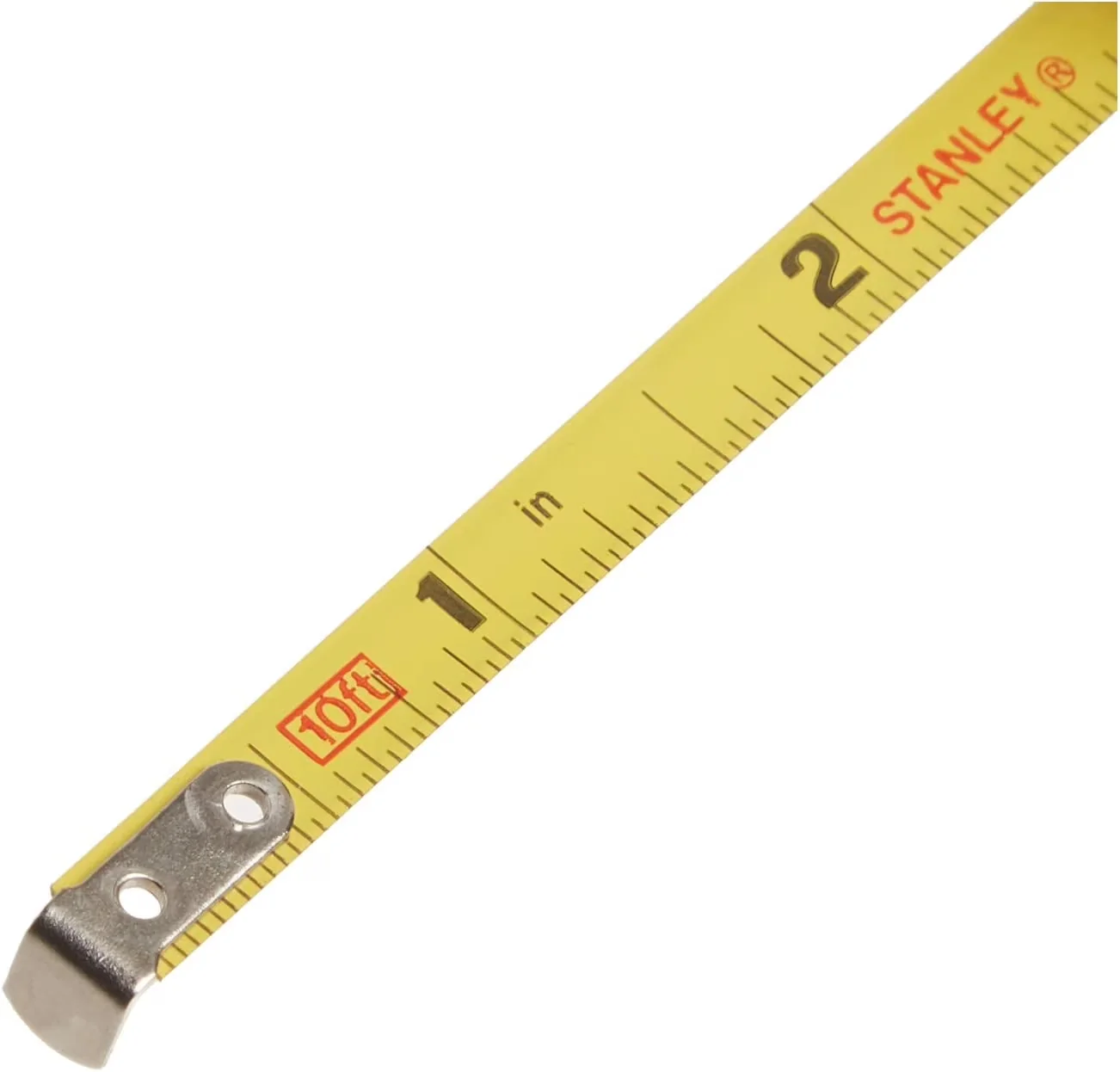 Versatile Measuring Layout with Accurate Measurement, Spring Return, 10 ft x 1/4 in - Aluminum Model C191A4
