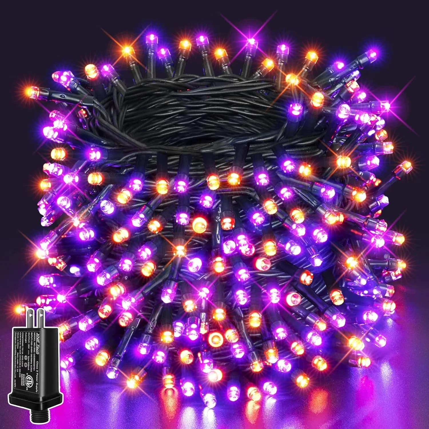 Modern Novelty Light with LED, Waterproof, 66FT 200 LED Halloween Lights - Multicolor for Outdoor, Party Model DBF239