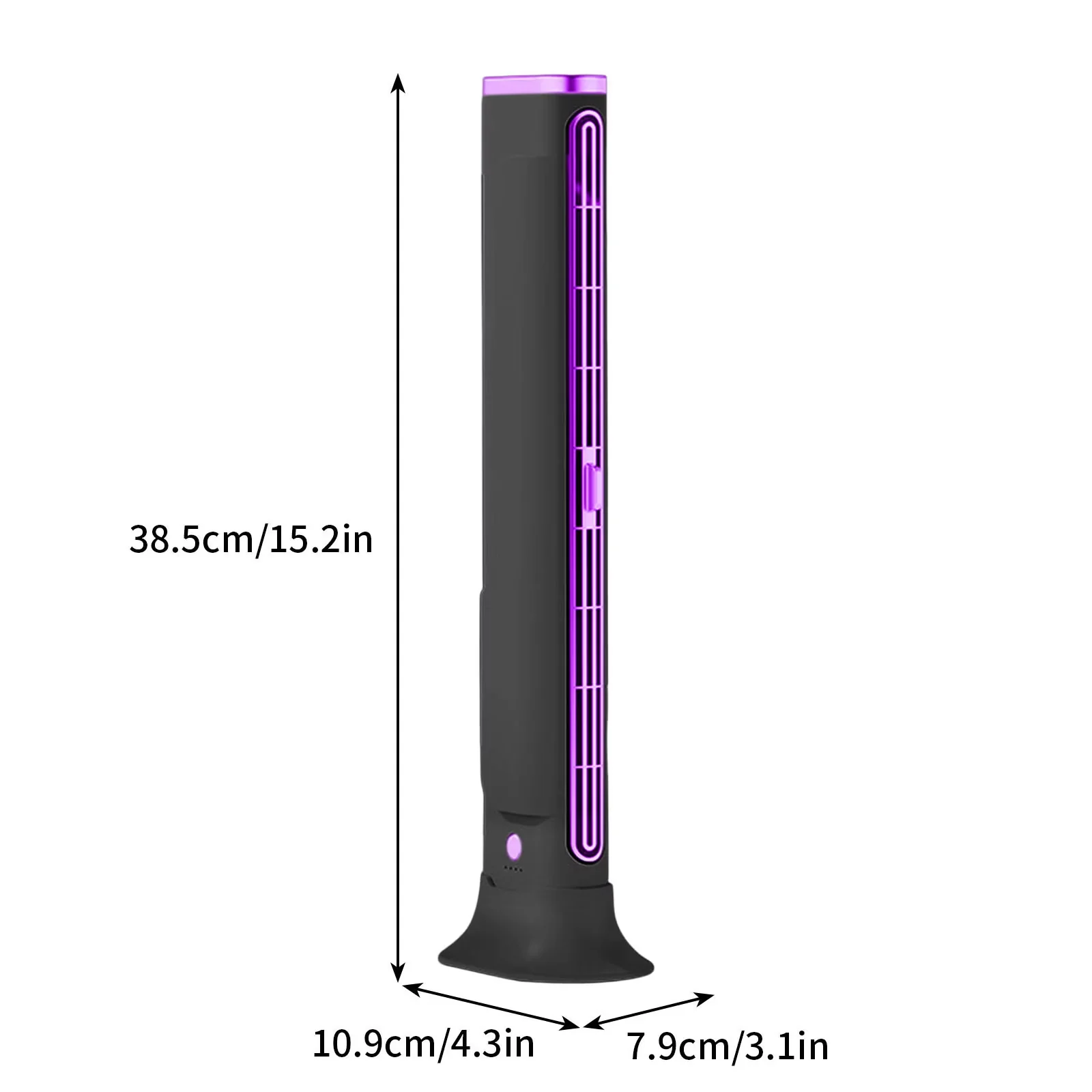 Premium Fans In Cooling with Oscillating, Led Display, Energy-efficient DC motor technology - Abs+Pc Black for Office, Home Model 174537