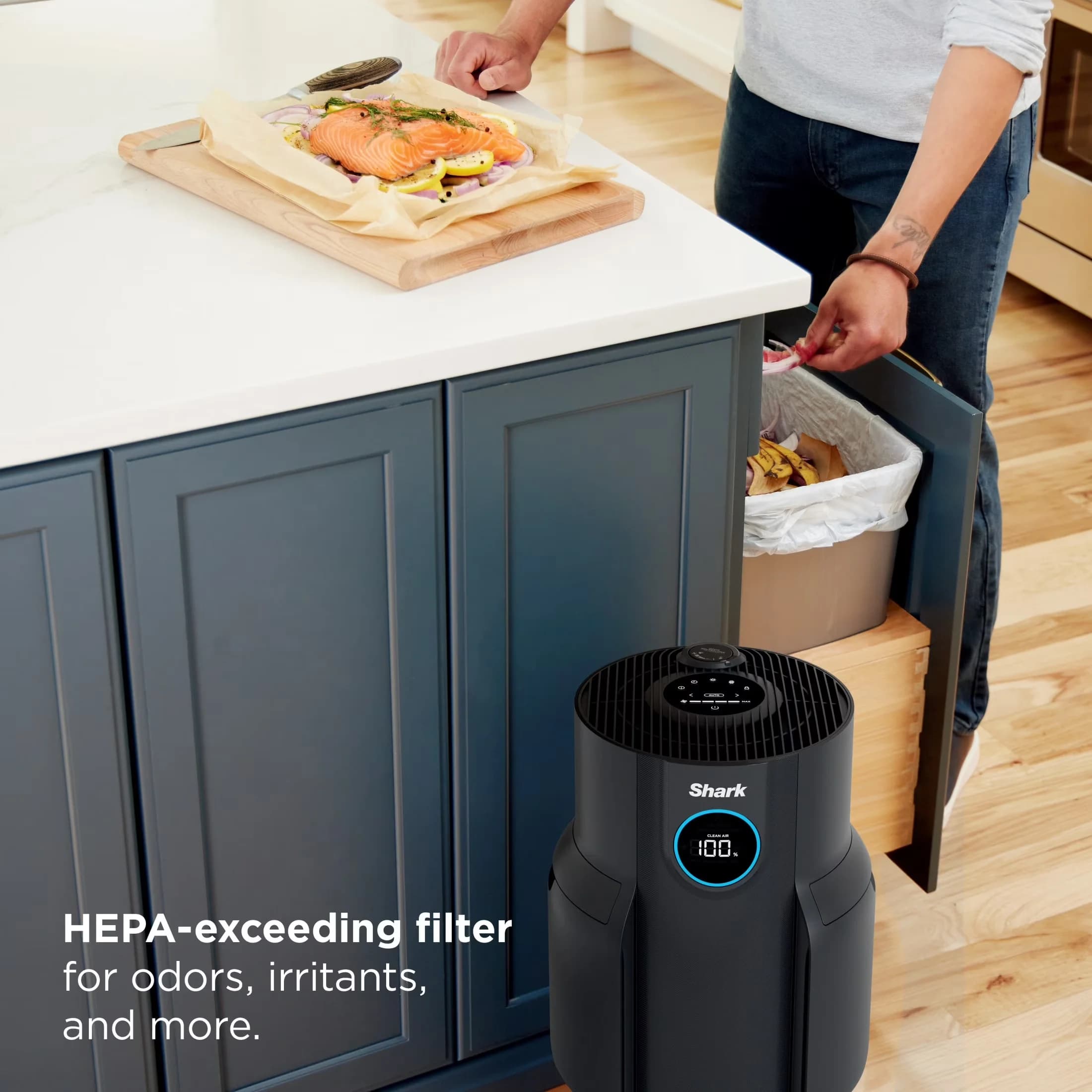 Innovative Air Purifier with Automatic Shut-Off, Variable Speed - Black Model F98CEF
