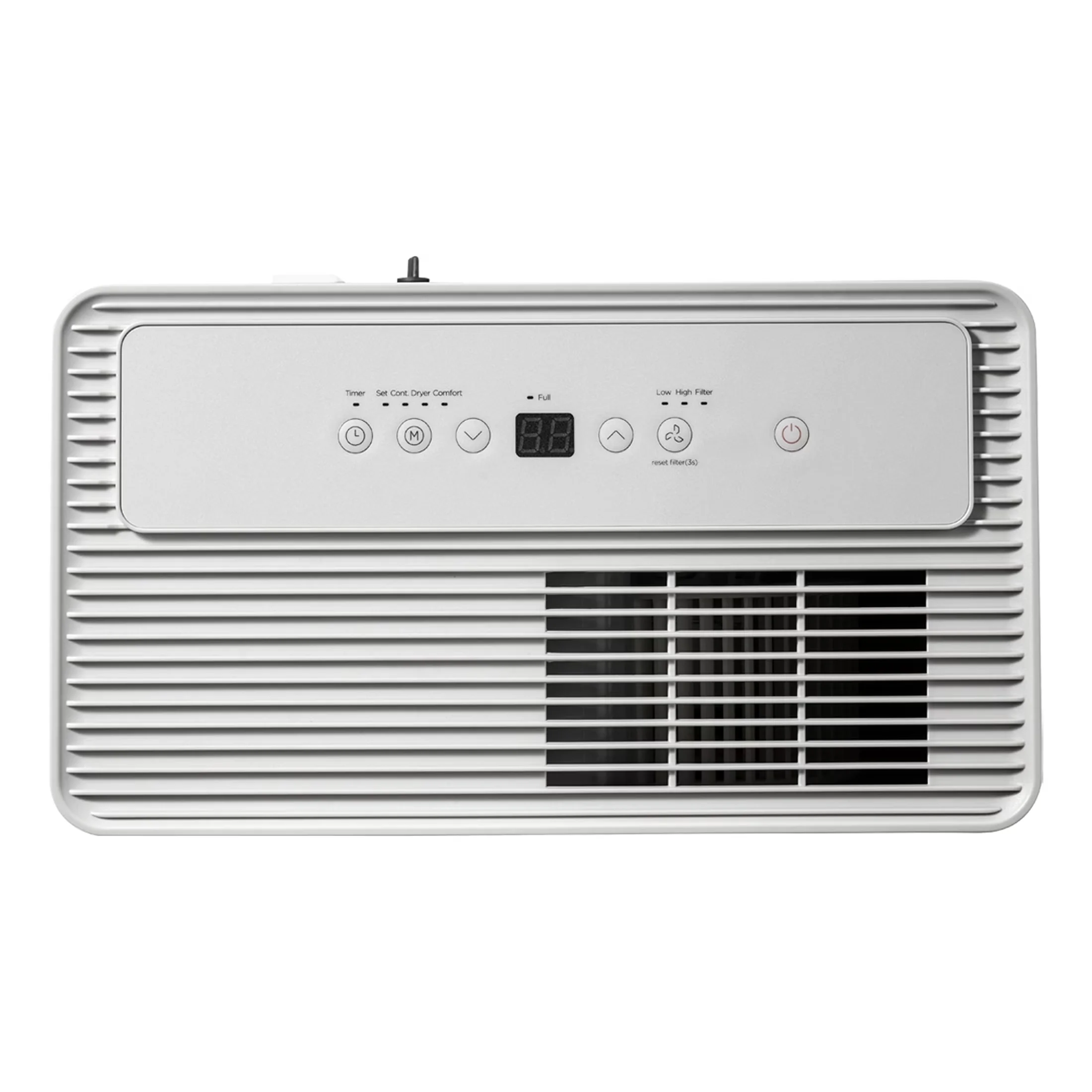 Compact Dehumidifier with Remote Controlled, White, 22 Pint - Restored Model 9D28BD