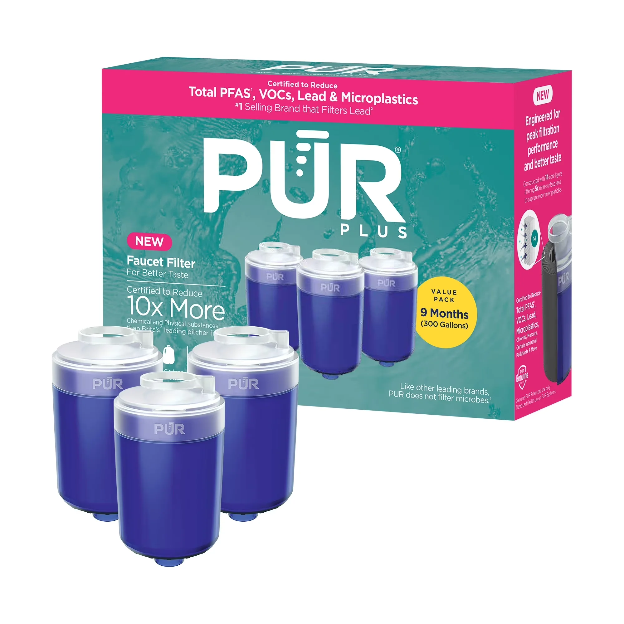 Reliable Water Filtration with Multi Filter, 3 Pack - RF99993 for Daily Use Model E26055