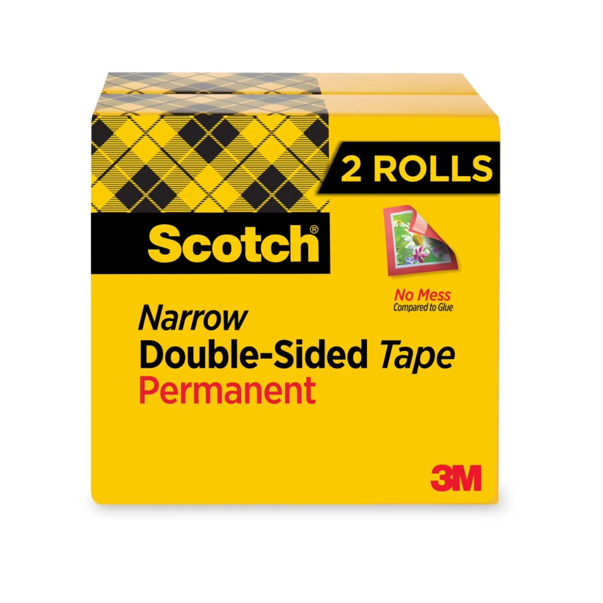 Innovative Damage-Free Hanging with 1" Core, 2/Pack, 665 Double-Sided Tape - Acrylate Clear Model 4C4951