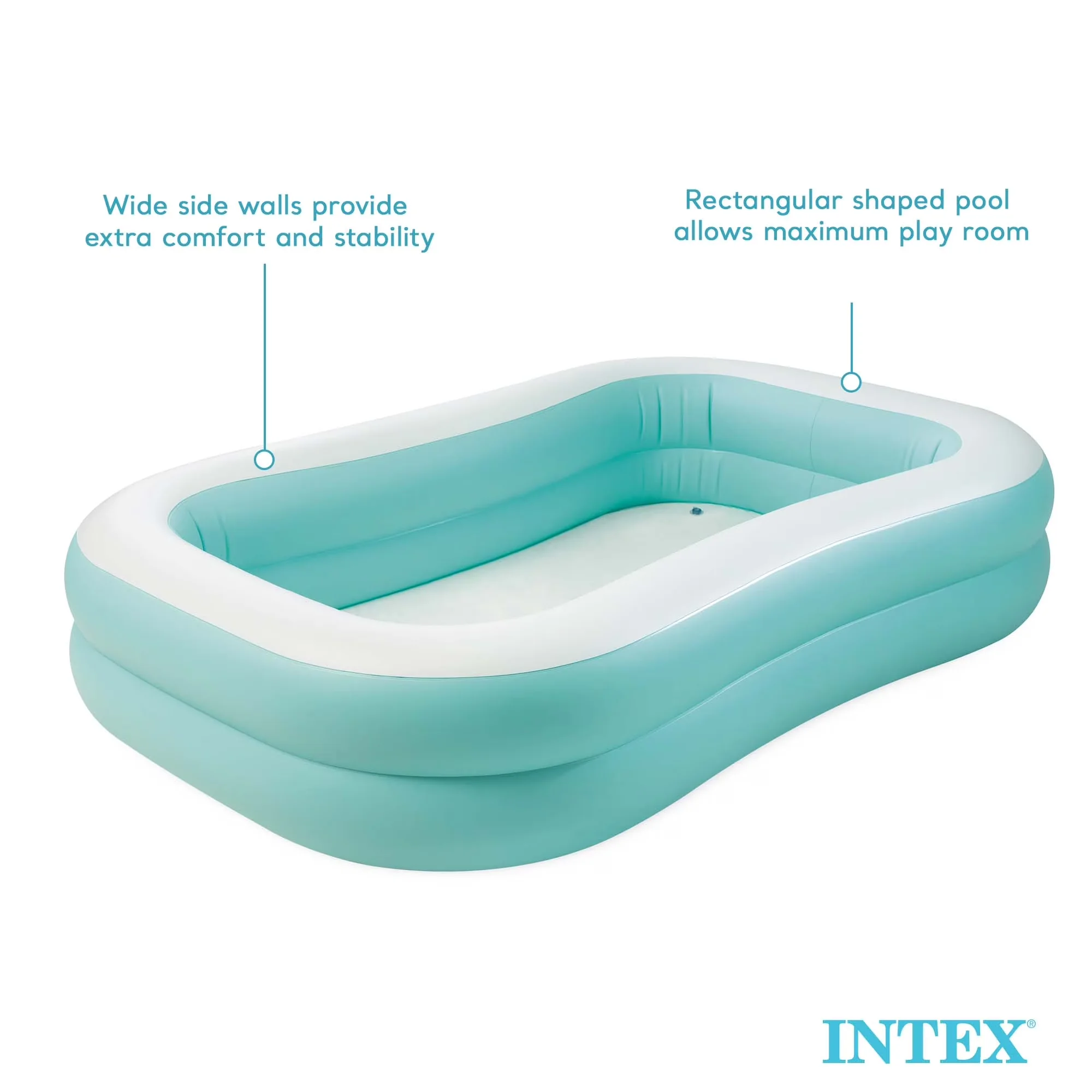 Inflatable Pool Premium with Recommended age: 3 and up, Swim Center Family - Blue Model 0AF020