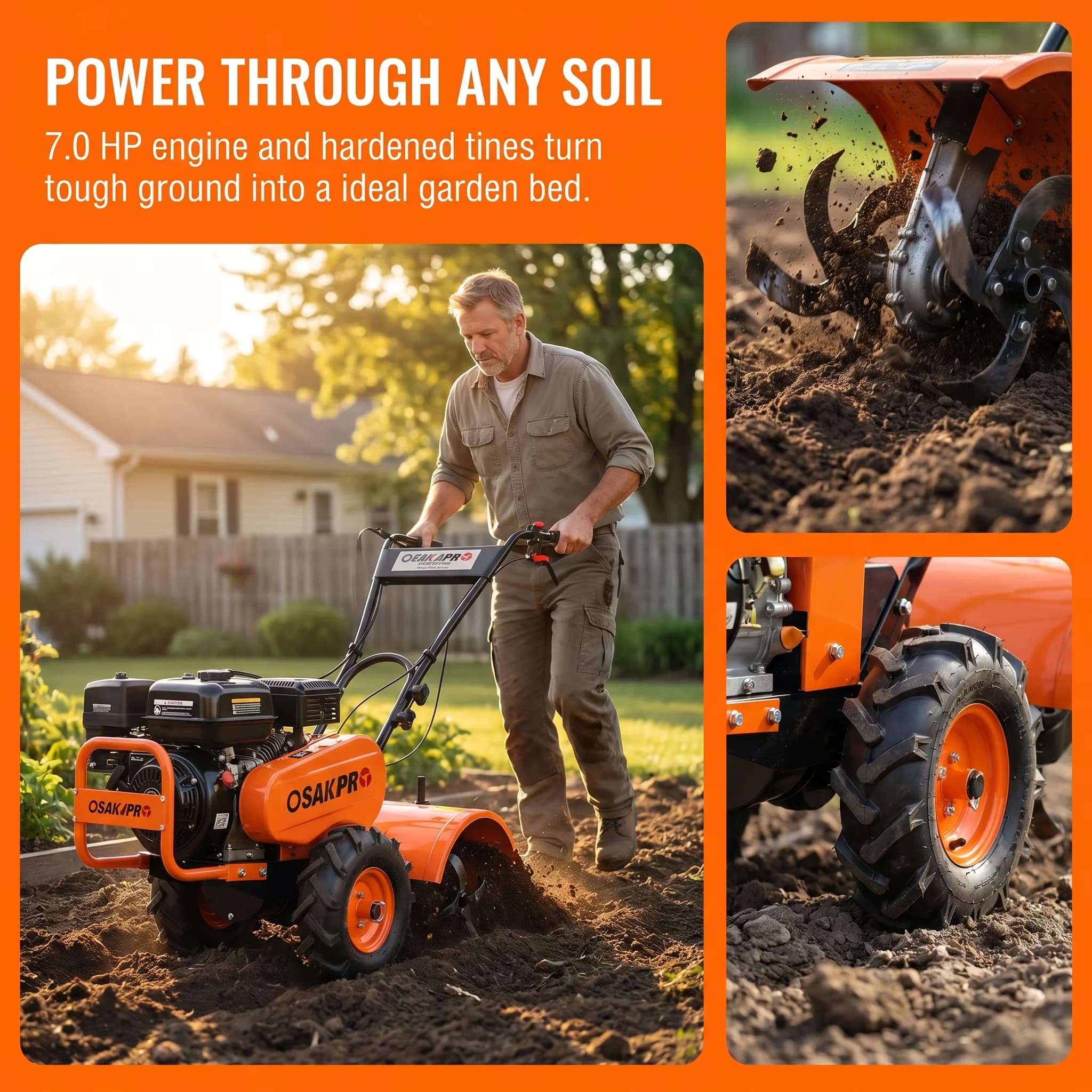 Stylish Trillers Cultivator - 7HP - Premium Collection Model 70593C