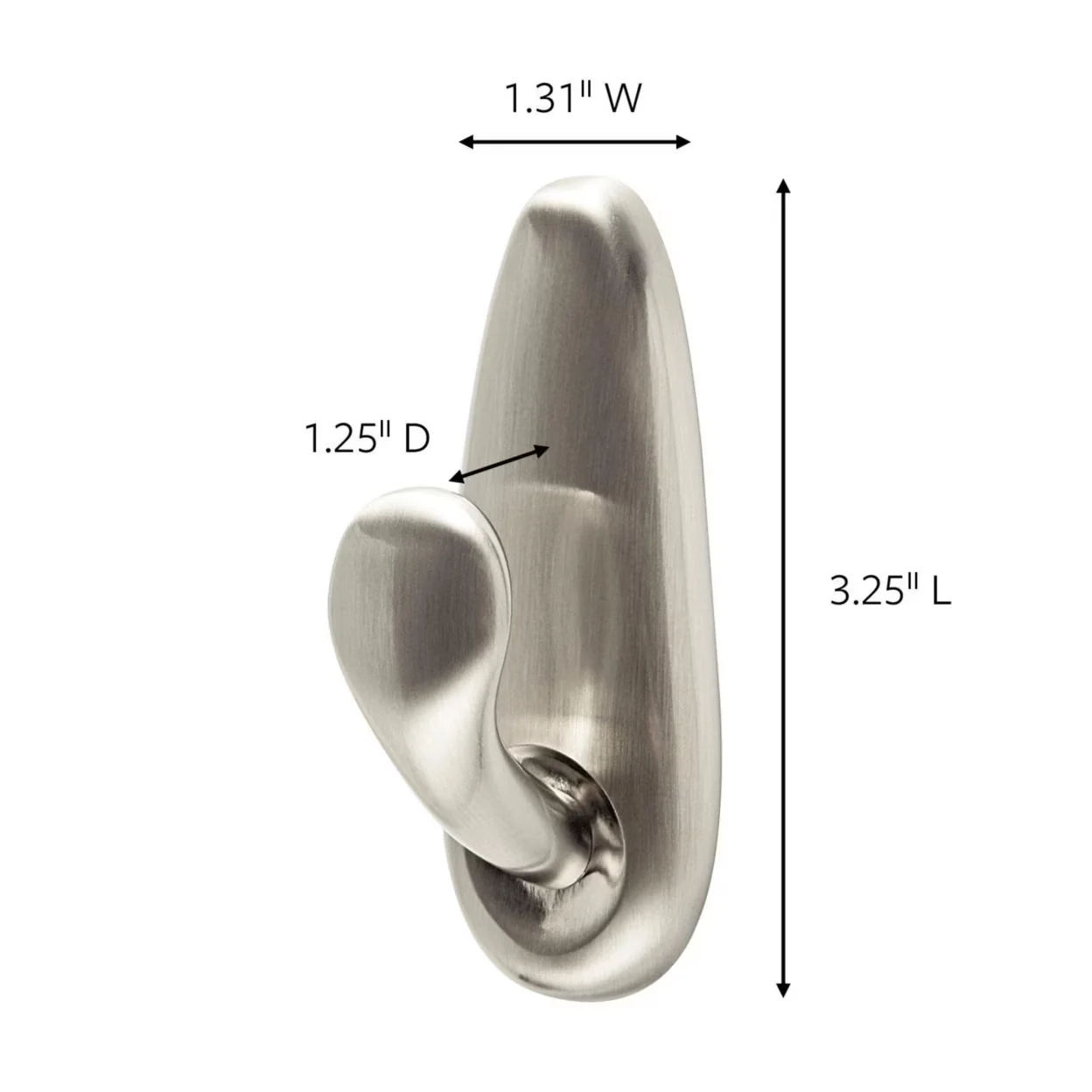 Damage-Free Hanging Professional with Easy Installation, Damage-Free Hanging - Brushed Nickel, Metal Multicolor Model 09F7DF