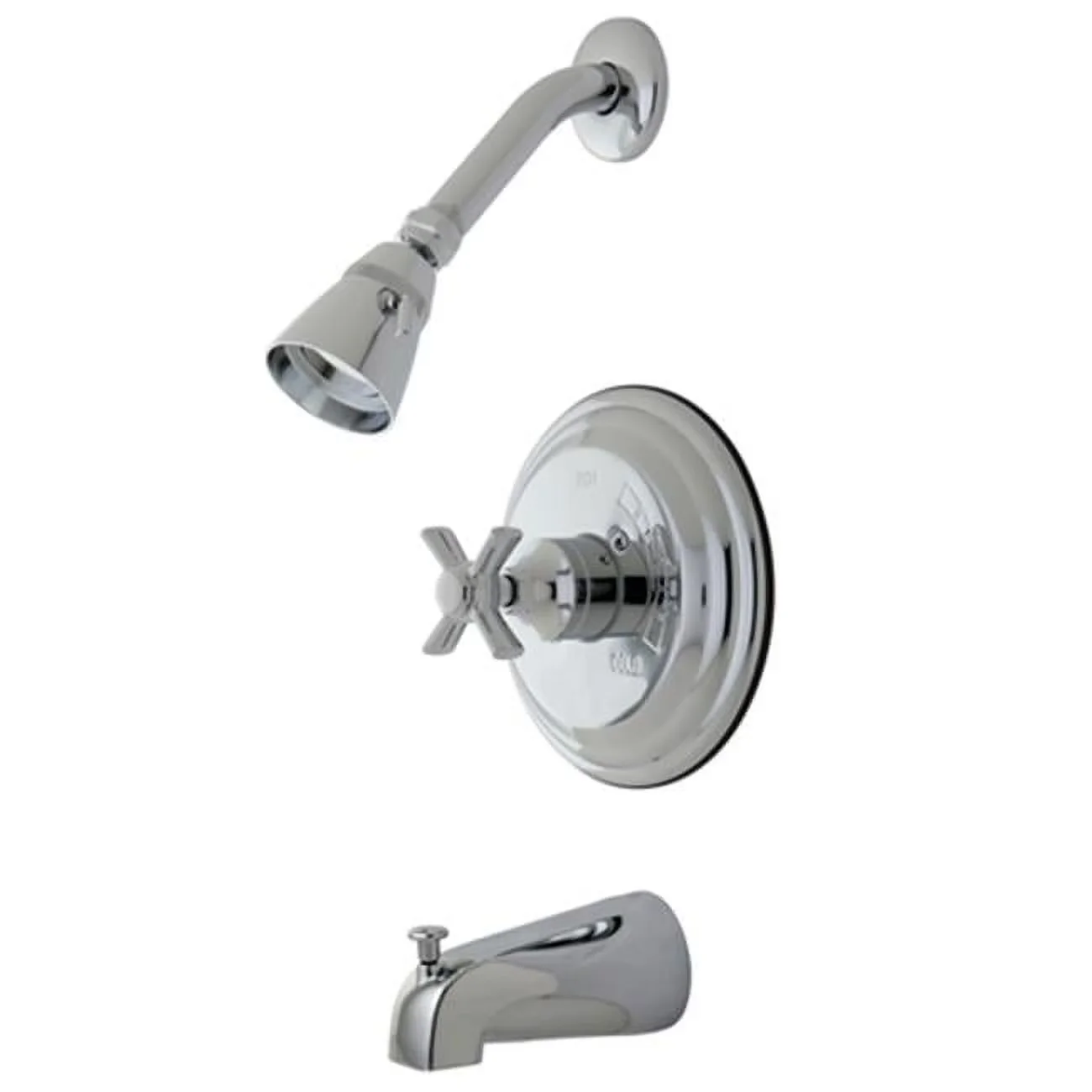Professional Bathroom Renovation with Pressure Balance, Tub/Shower Faucet - Silver Brass Model 7C28B3