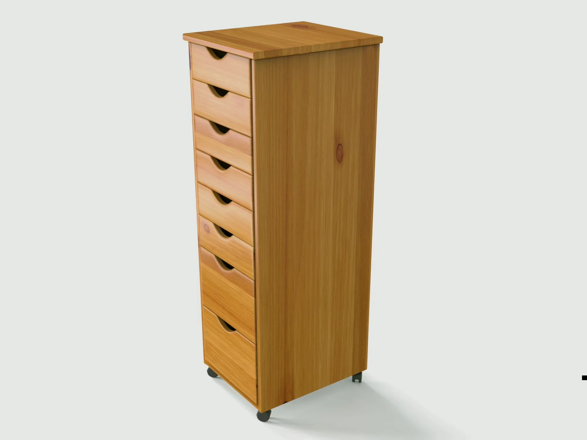 Reliable Garage Storage Supply with Contemporary, Rolling, Home storage on wheels - Brown Model BF68D2