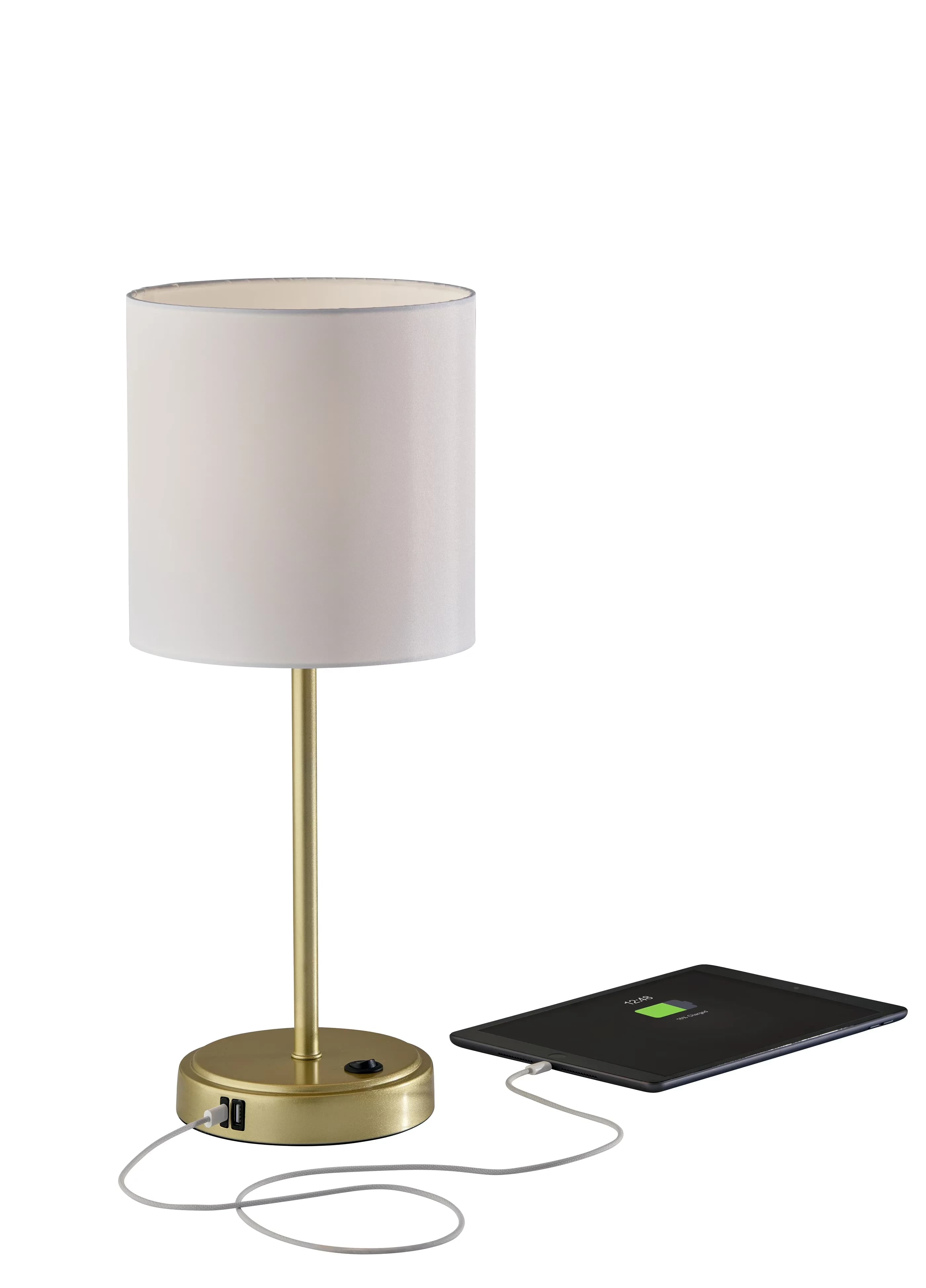 Quality Table Lamp with LED, Standard Lamps, Gold Metal Stick - Gold Steel Model 0D772D