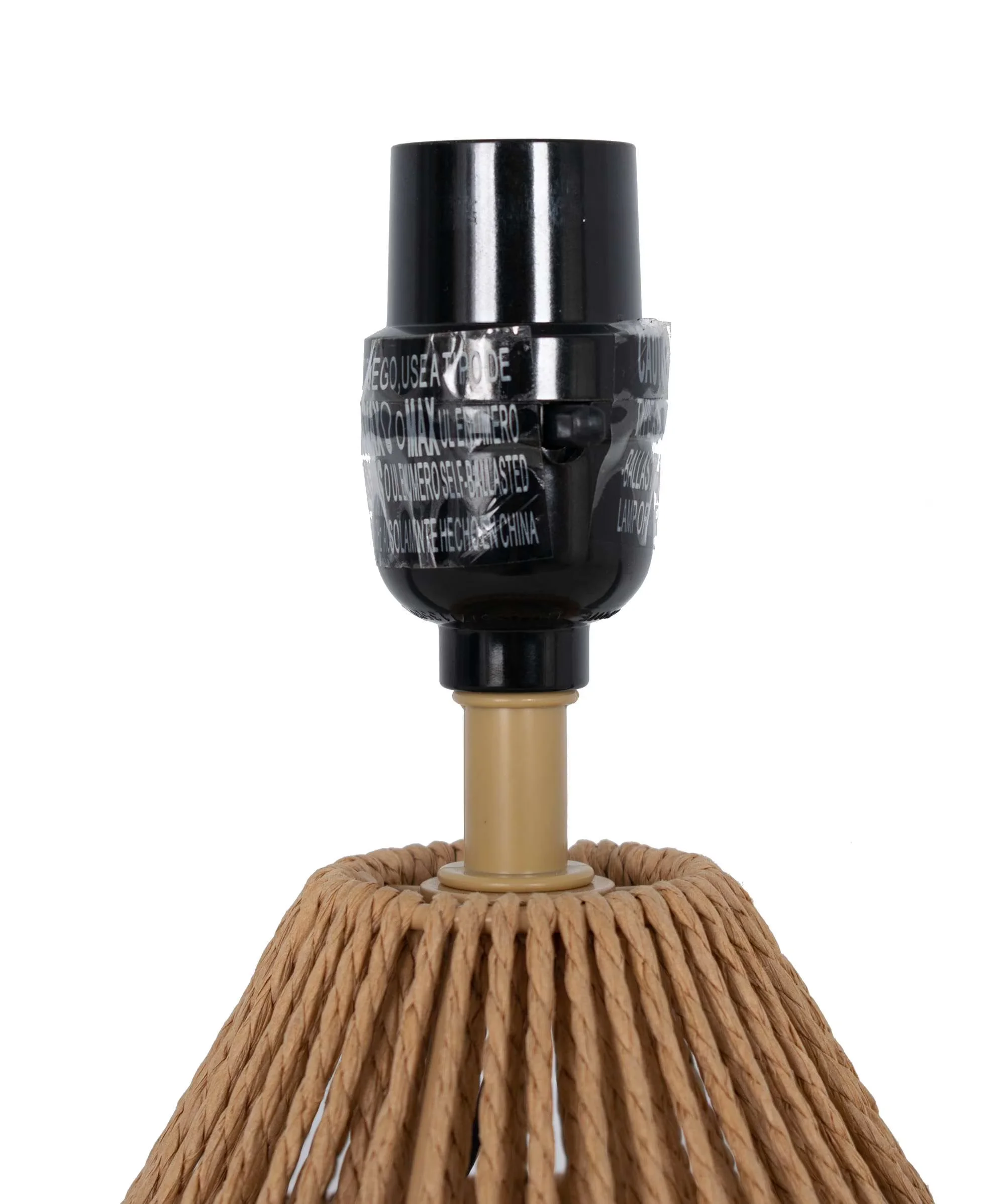 Led Lighting Professional with LED, Traditional, 12.75" Rope Mini Lamp - Rope Brown Model 7AA3FD