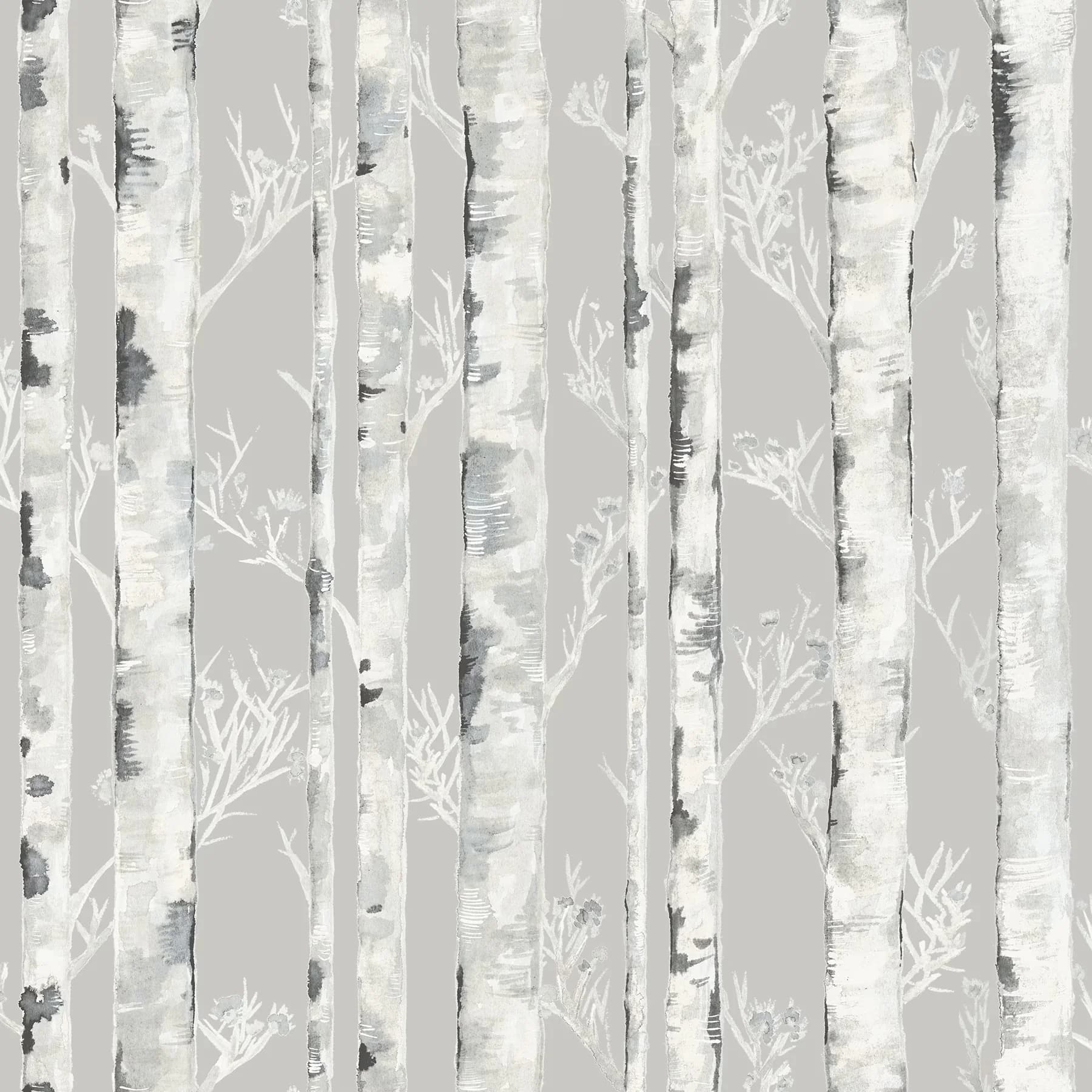 Sleek Wallpaper with Removable, 31.2 sq. ft, 216-in by 20.8-in - Vinyl Gray Model AC855B