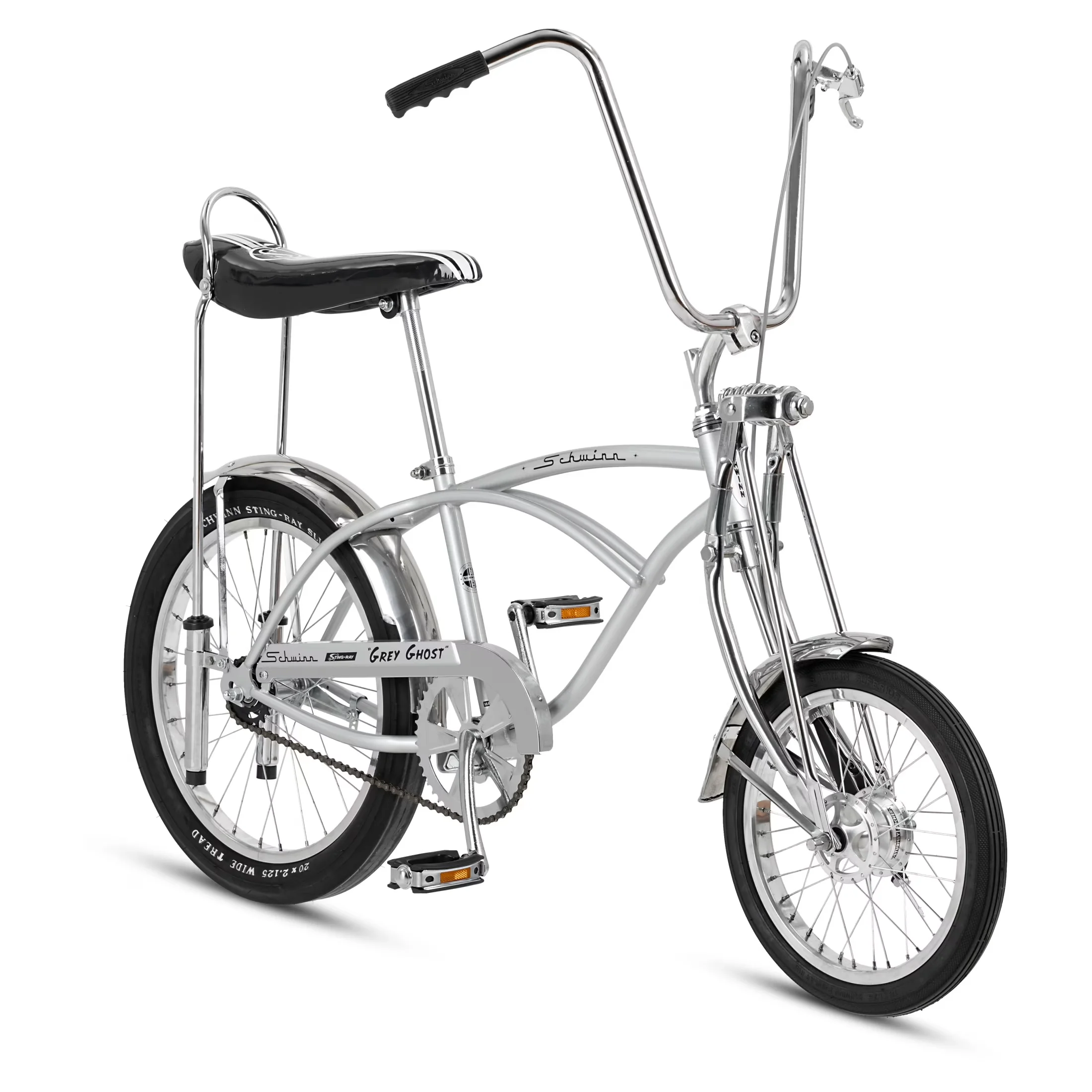 Cruiser Bike Reliable with Adjustable Seat Height, 20-Inch Wheel, Classic Grey Ghost - Gray Model 7612F8