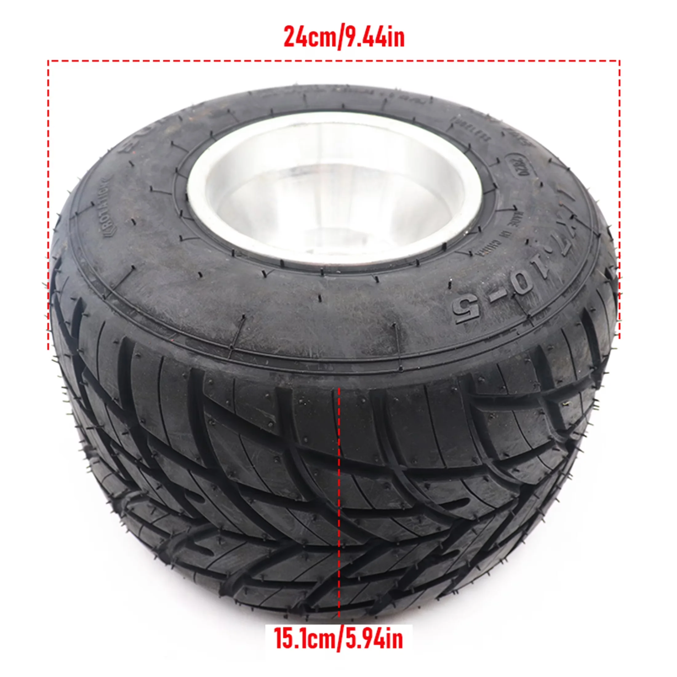Sleek Lawn Mower Tire with All-Weather - 10-5 for Multiple Applications Model B63B90