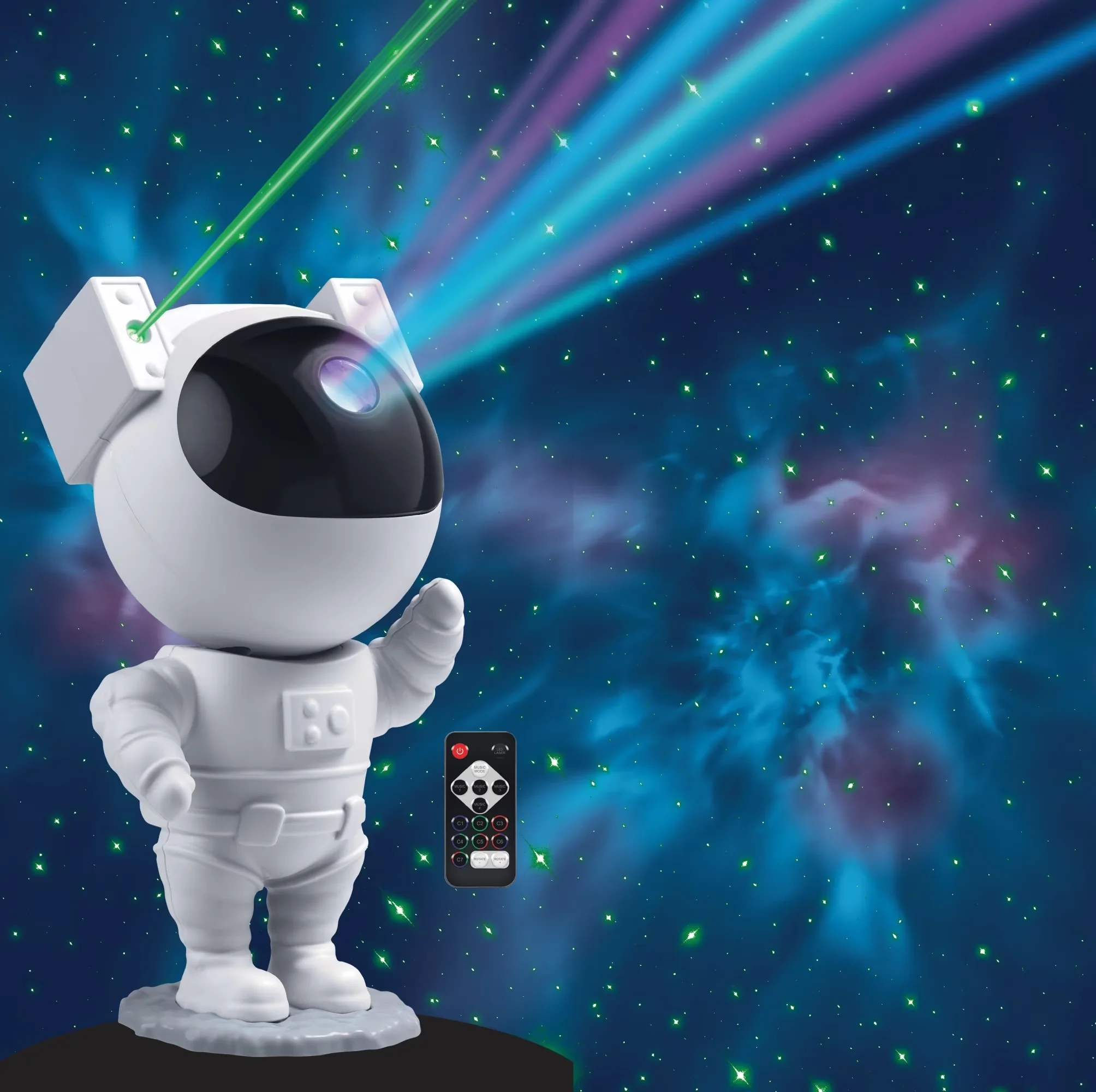 Novelty Light Efficient with LED, Battery, Astronaut Galaxy Projector - Multicolor Model F0358B