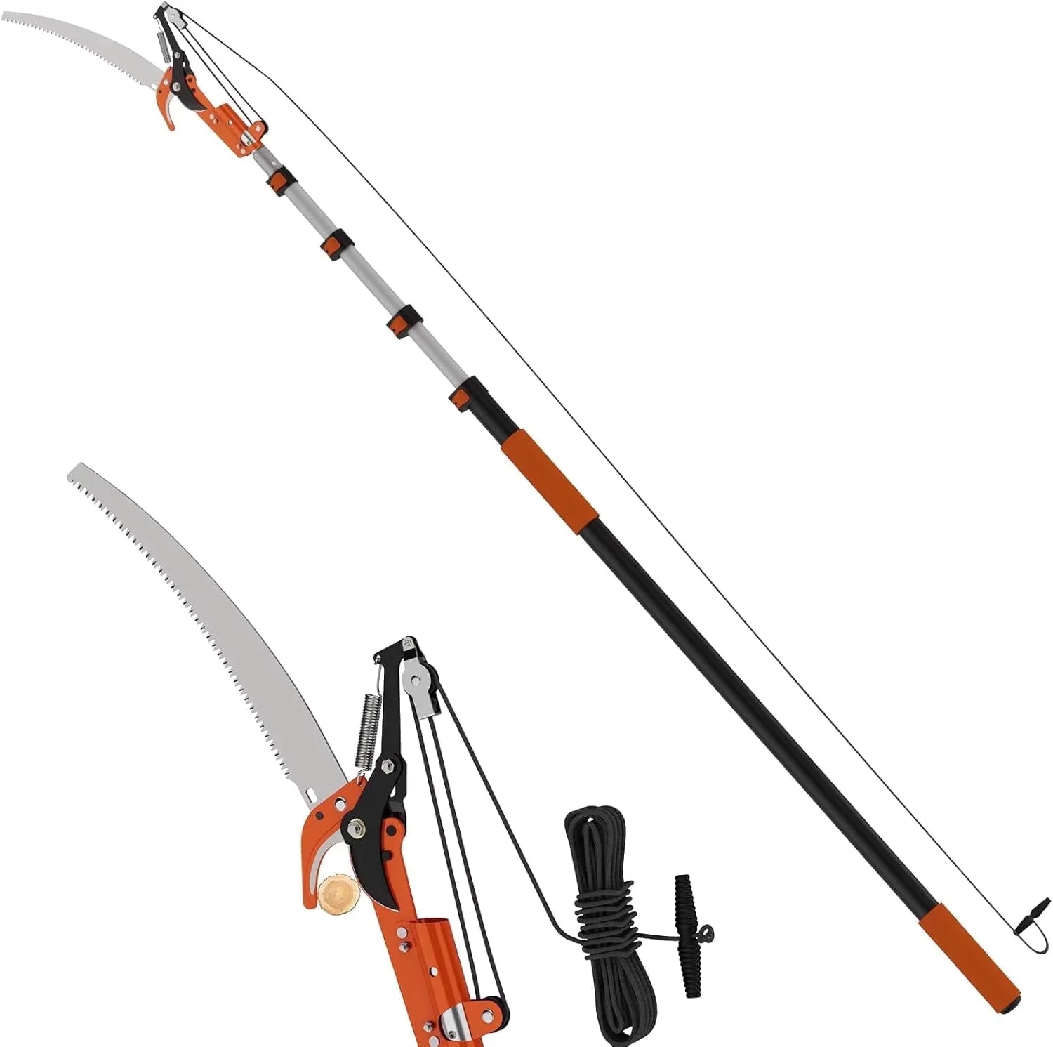 Pole Saw Sleek with Adjustable, 20FT Reach Tree Trimmer, Manual - Modern Design Model B7EDE0