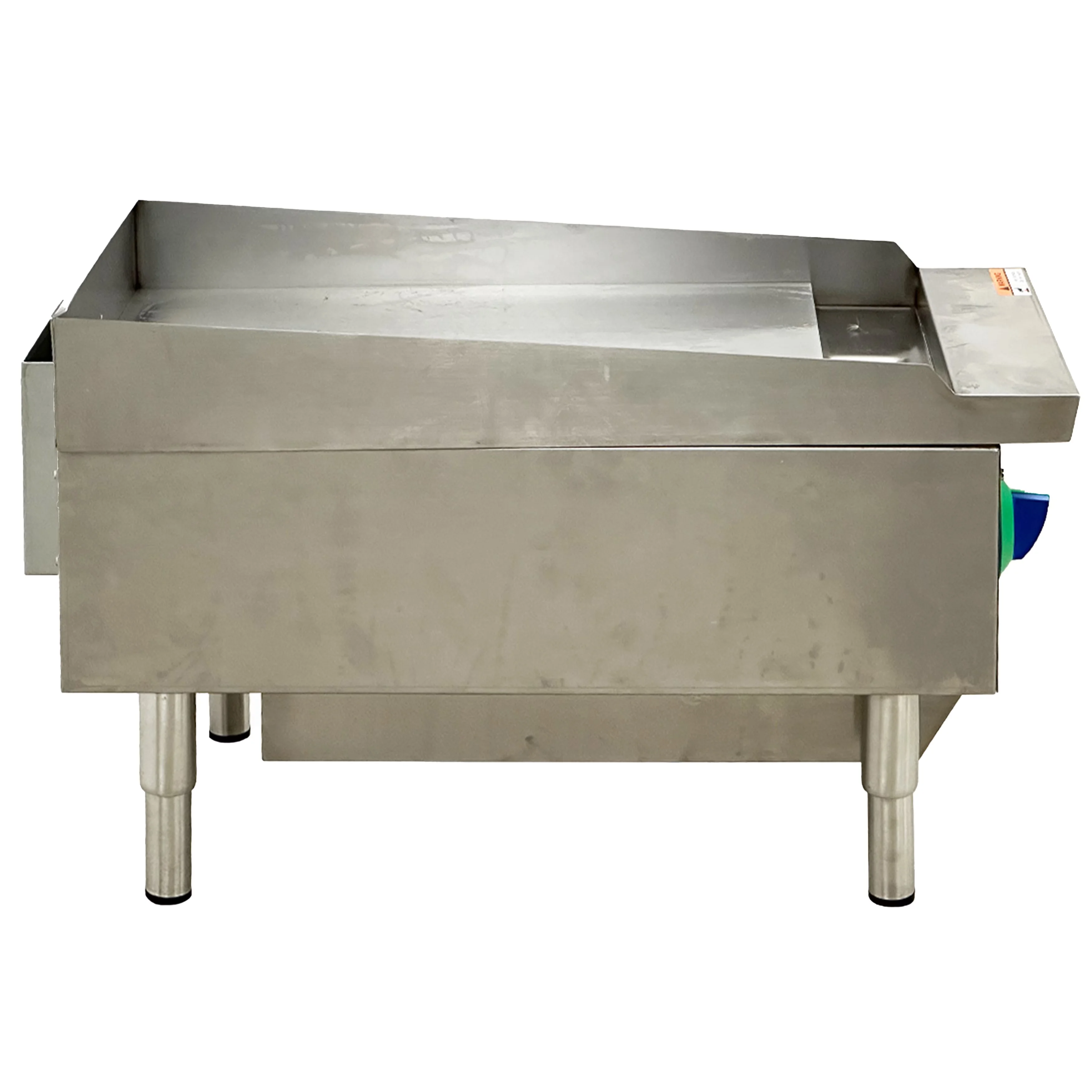 Sleek Flat Top Grill with 30000 BTU, NSF 12 in. Commercial Countertop Griddle, Thermostat Gas Griddle One Burner 30 - Silver... Model 0881FA