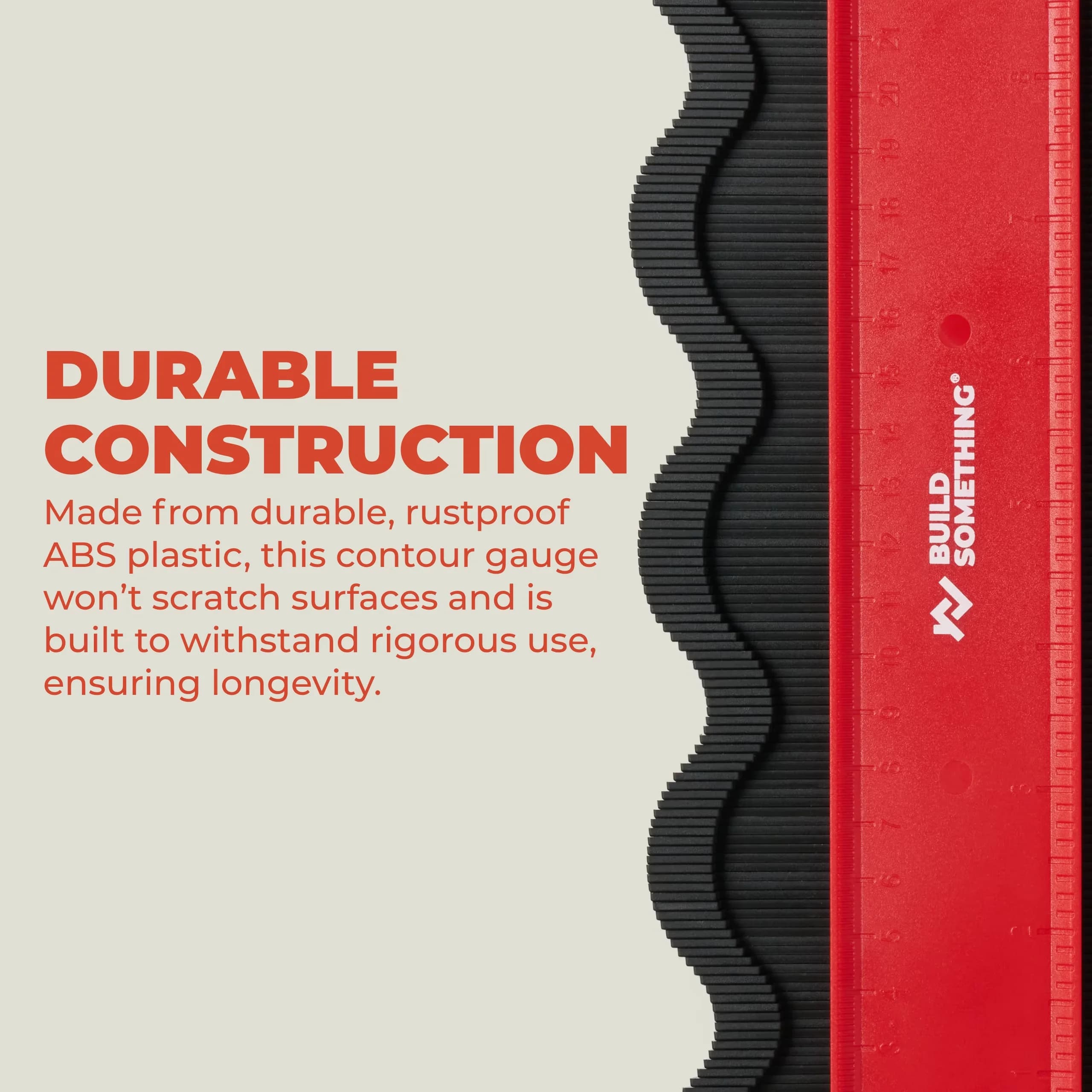 Reliable Measuring Layout with Durable, 10" & 5" Adjustable Profile Gauges - Metal Model 8AB661